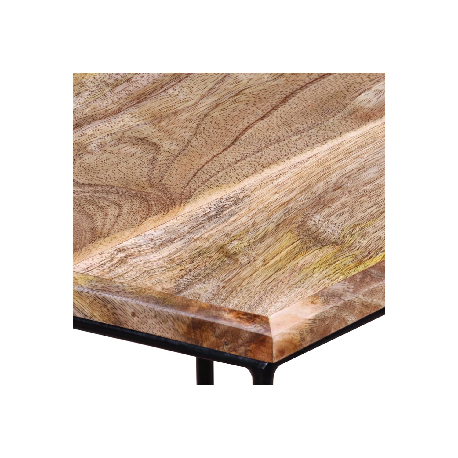 vidaXL Coffee Table Solid Mango Wood 18.9" x18.9"x15.7"