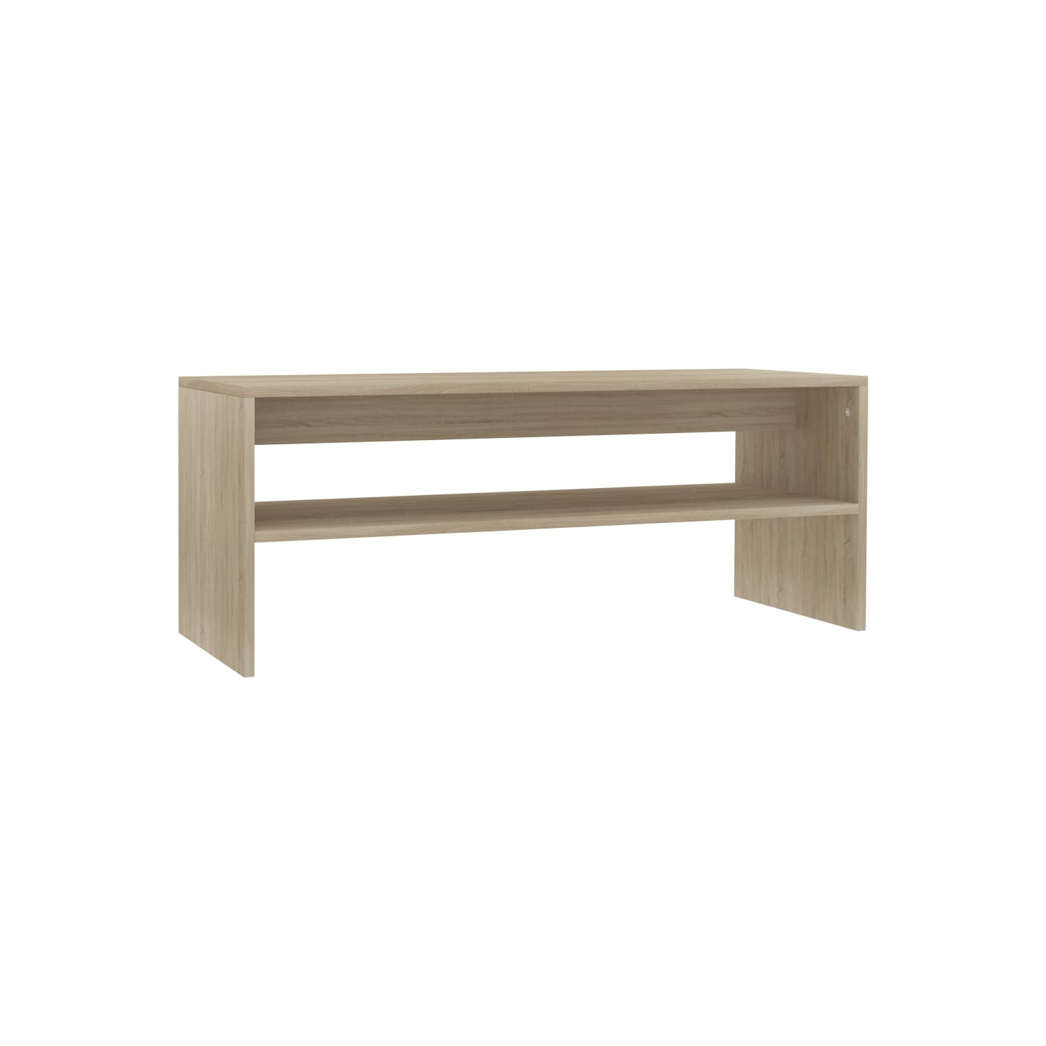 vidaXL Coffee Table Sonoma Oak 39.4"x15.7"x15.7" Chipboard