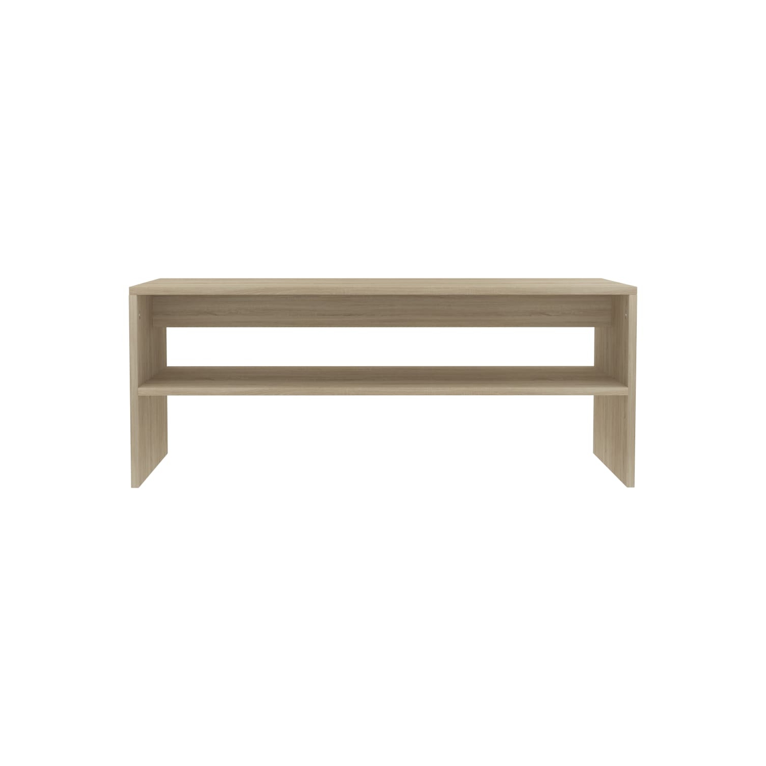 vidaXL Coffee Table Sonoma Oak 39.4"x15.7"x15.7" Chipboard