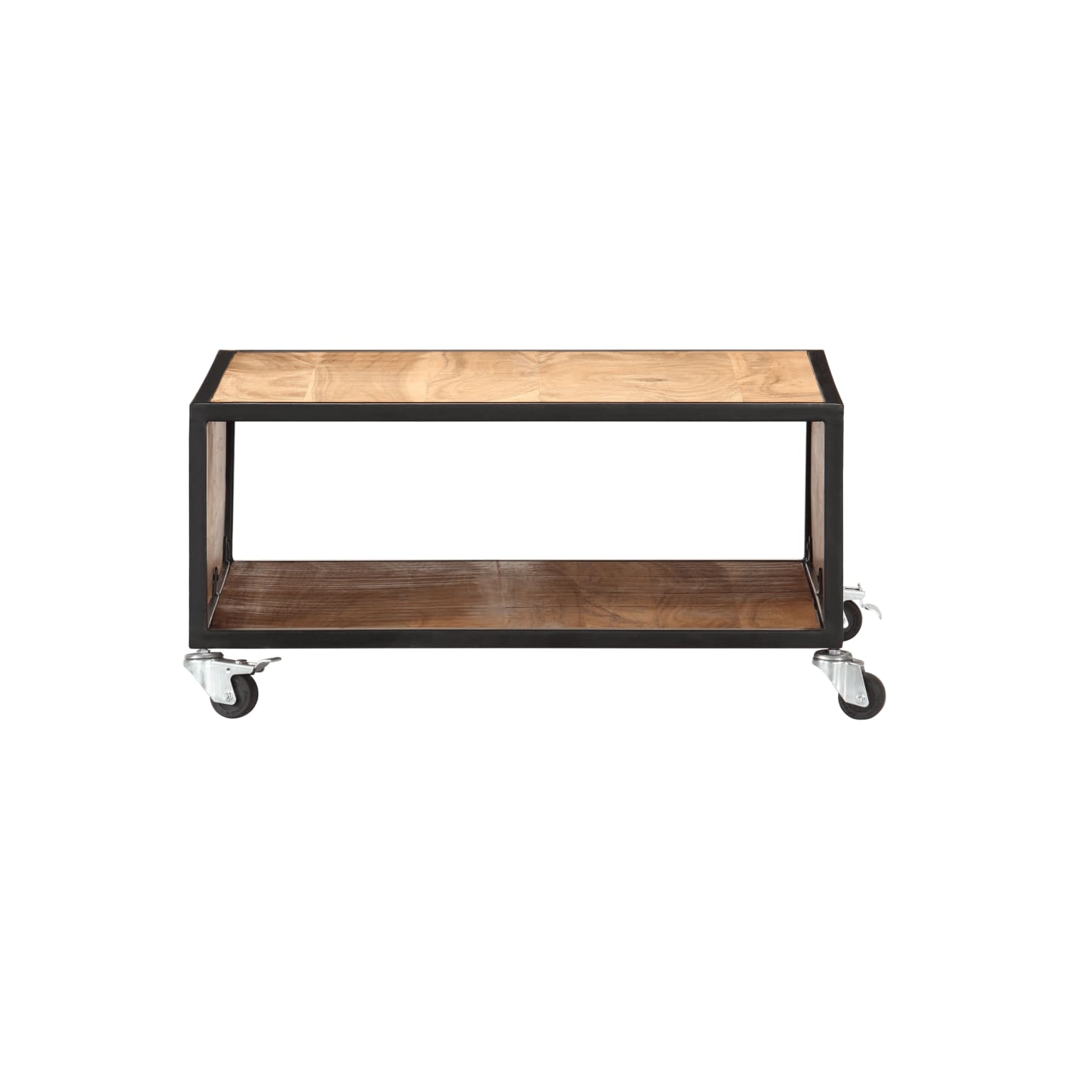 Table basse VidaXL en bois d’acacia massif, 27.5 x 27,5 x 12,5 po