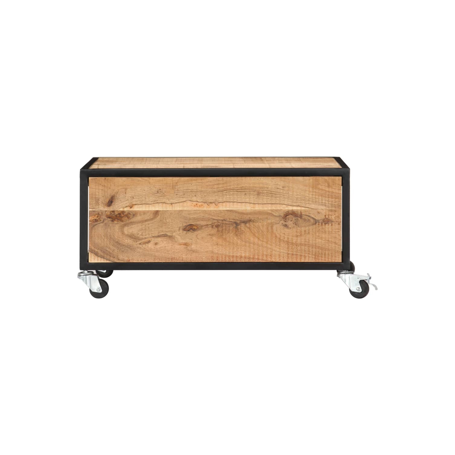 Table basse VidaXL en bois d’acacia massif, 27.5 x 27,5 x 12,5 po