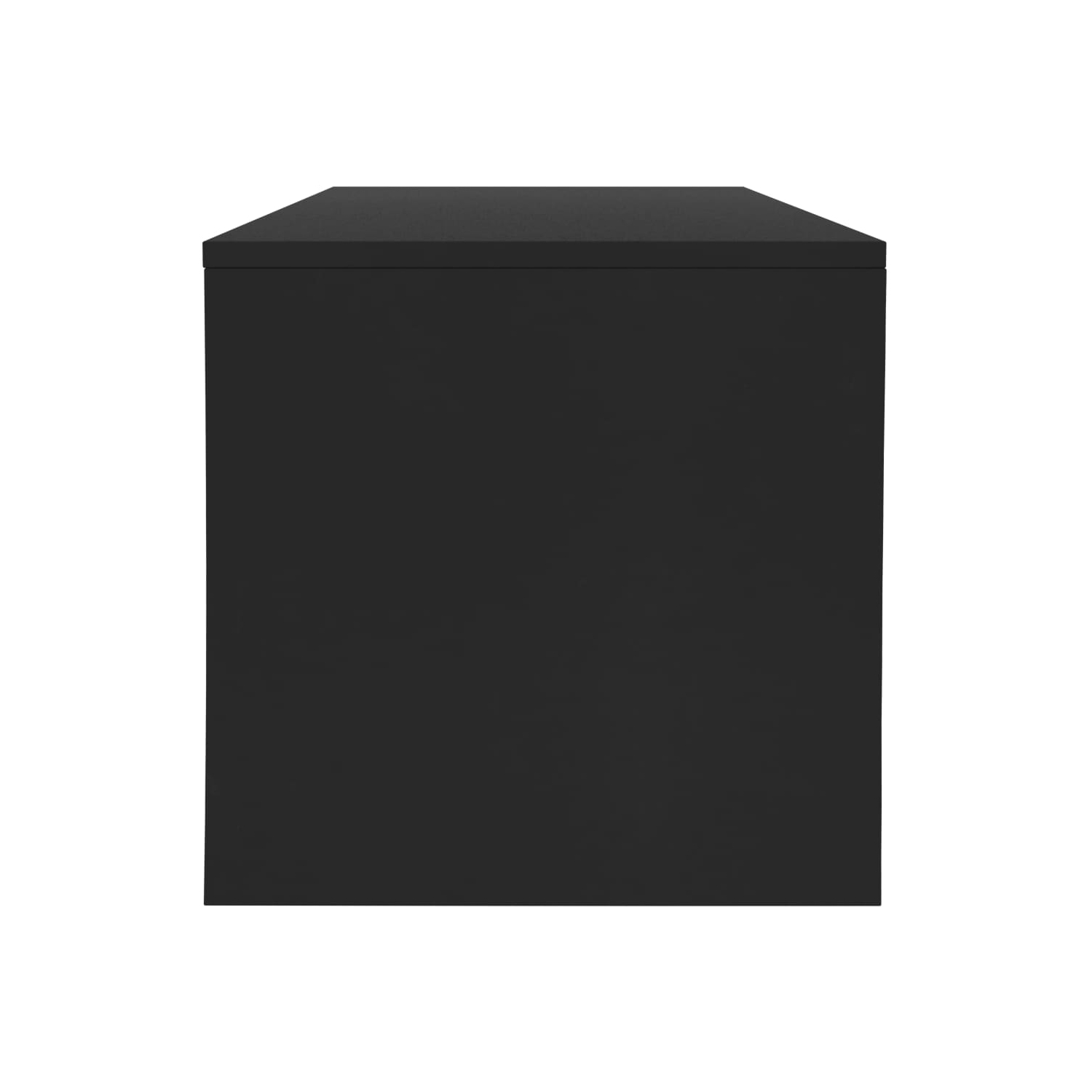 vidaXL Coffee Table Black 39.4"x15.7"x15.7" Chipboard