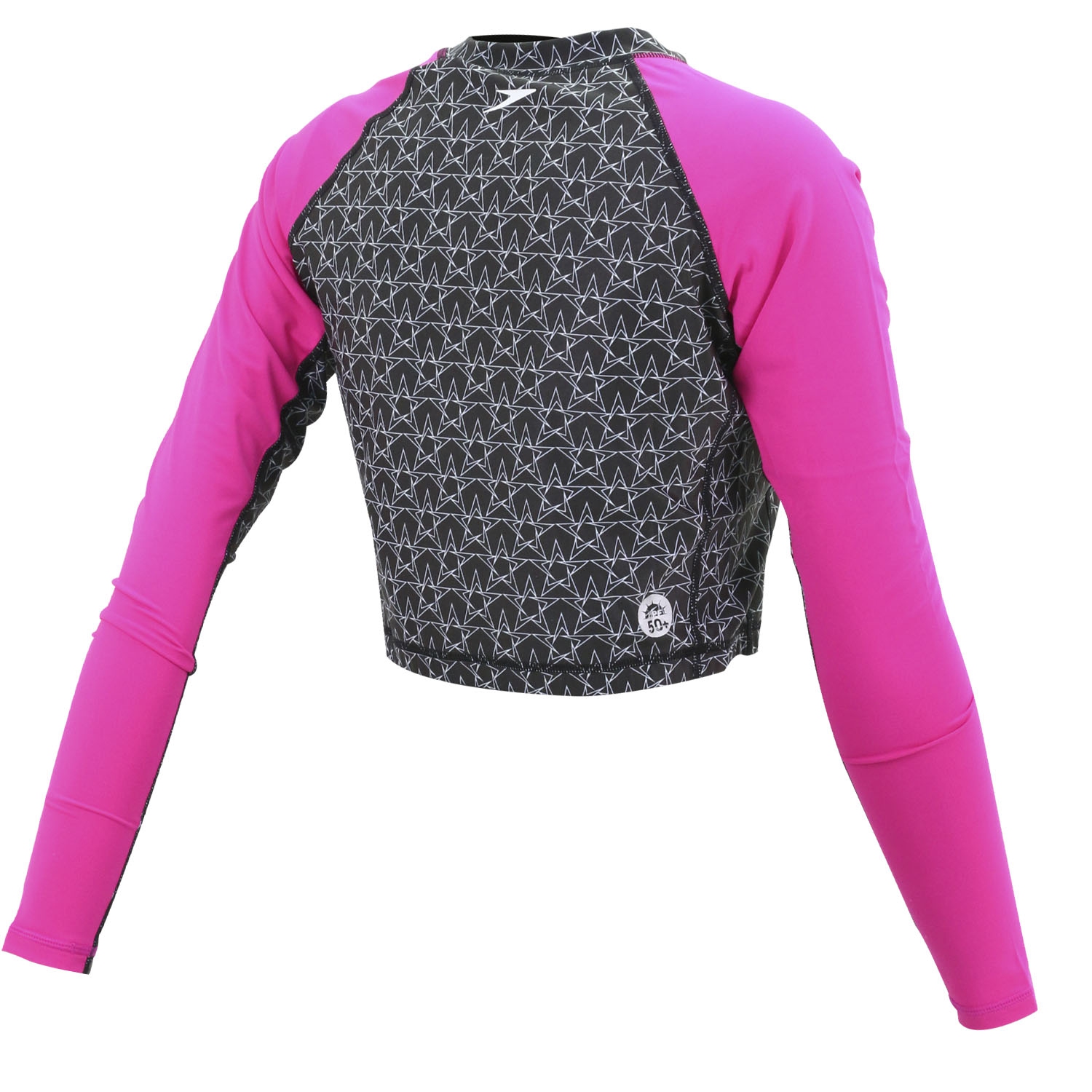 Speedo Women's Long Sleeve Cropped Rash Guard, XL