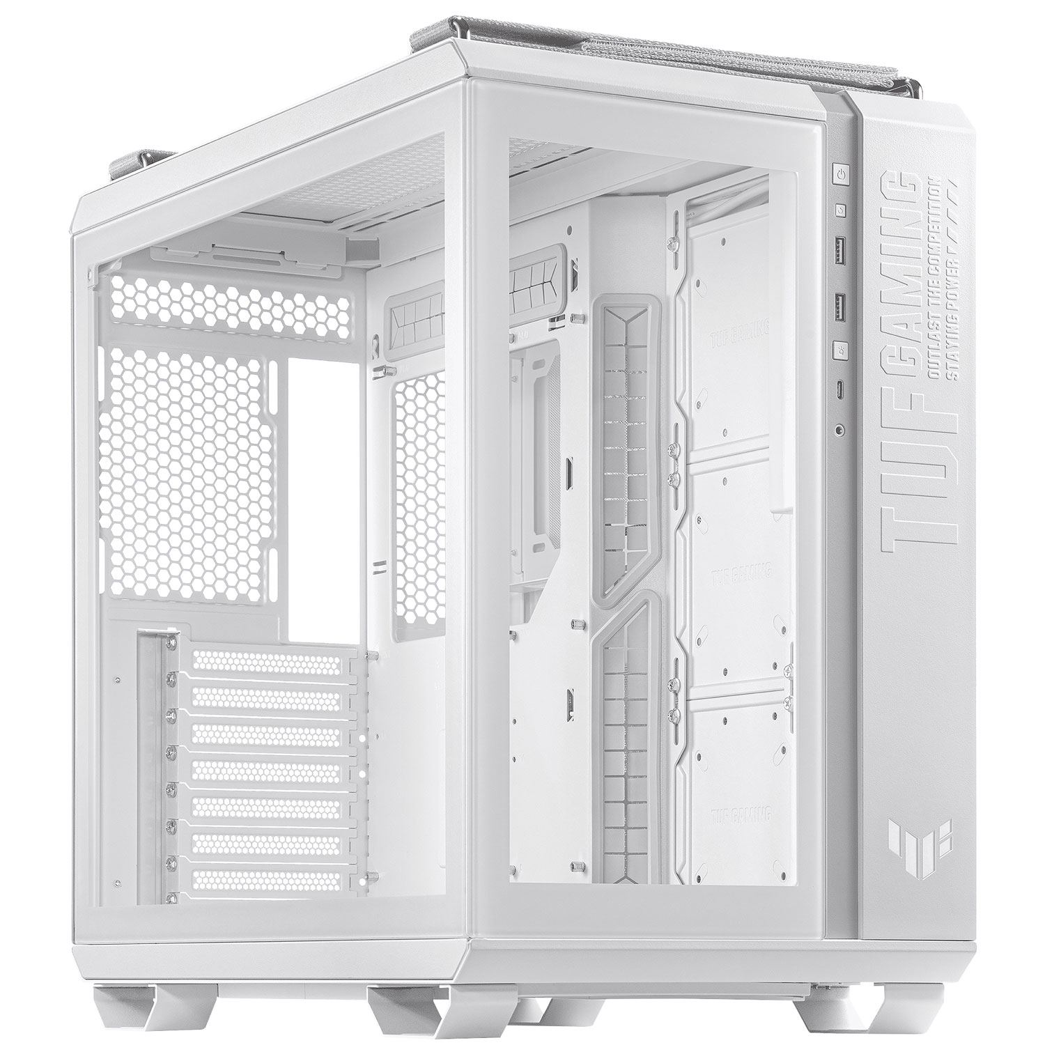 ASUS TUF Gaming GT502 Mid-Tower ATX Computer Case - Black/White