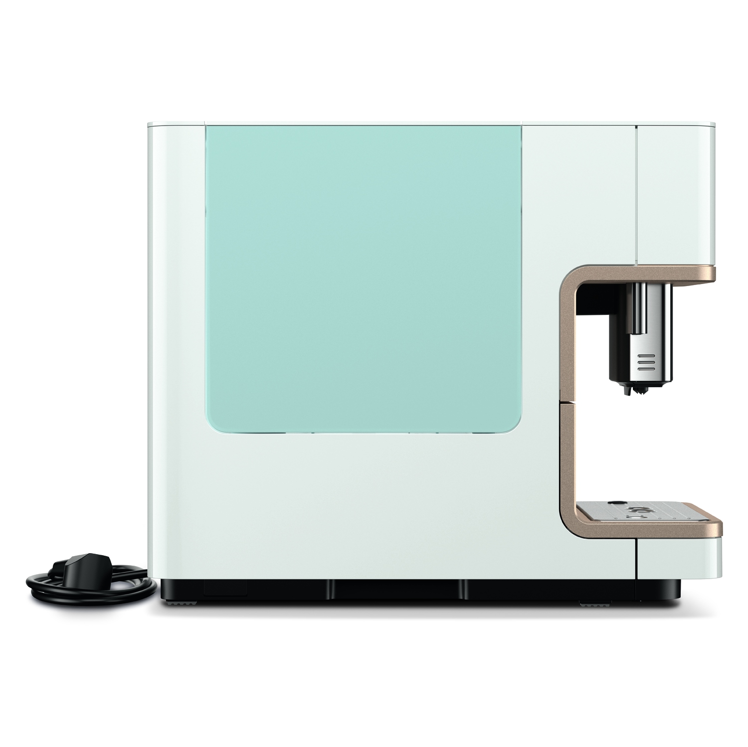 Miele CM 6360 Milk Perfection Countertop Coffee Machine - Lotus White with Clean Steel Metallic Finish - 2 Year Warranty