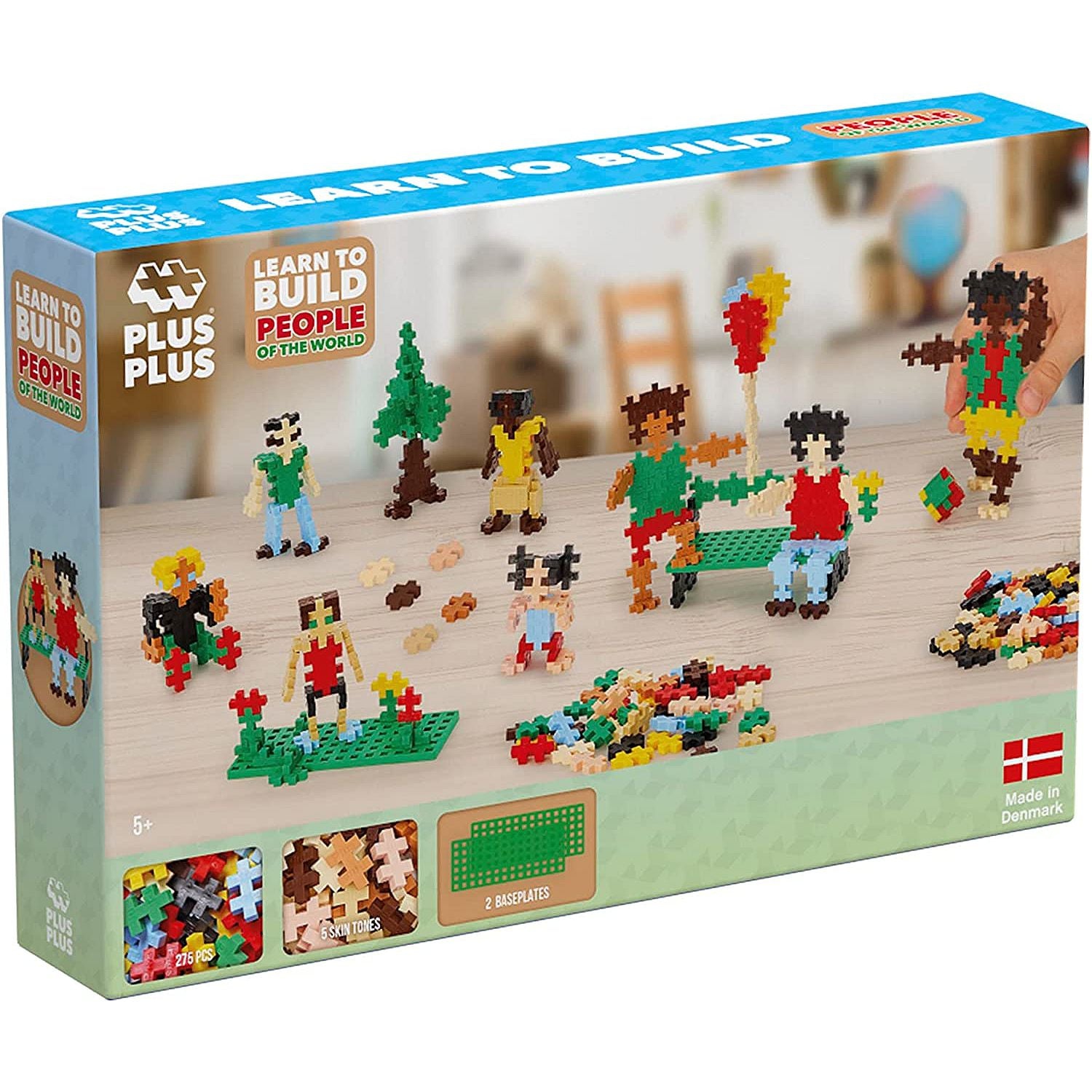 PLUS PLUS - LEARN TO BUILD - PEOPLE OF THE WORLD - 275 pcs