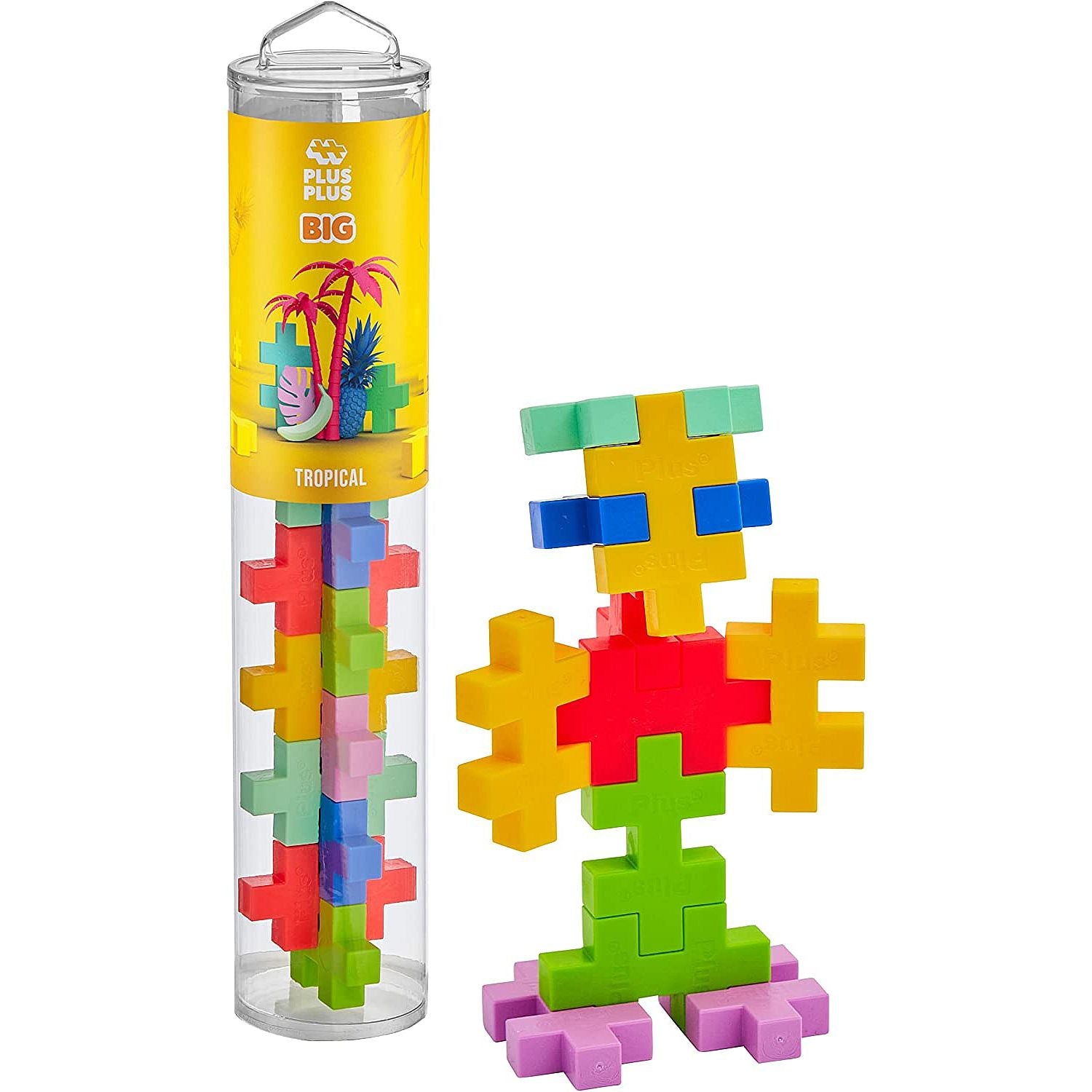 Plus Plus - Tube - Big - Tropical - 15 Pcs