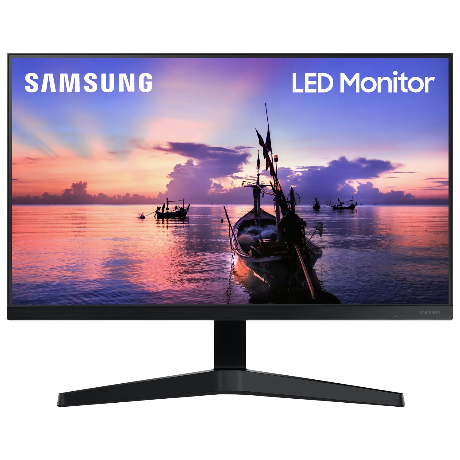 Refurbished (Excellent) - Samsung 24" FHD 75Hz 5ms GTG IPS LED FreeSync Gaming Monitor (LF24T350FHNXZA) - Dark Blue Grey