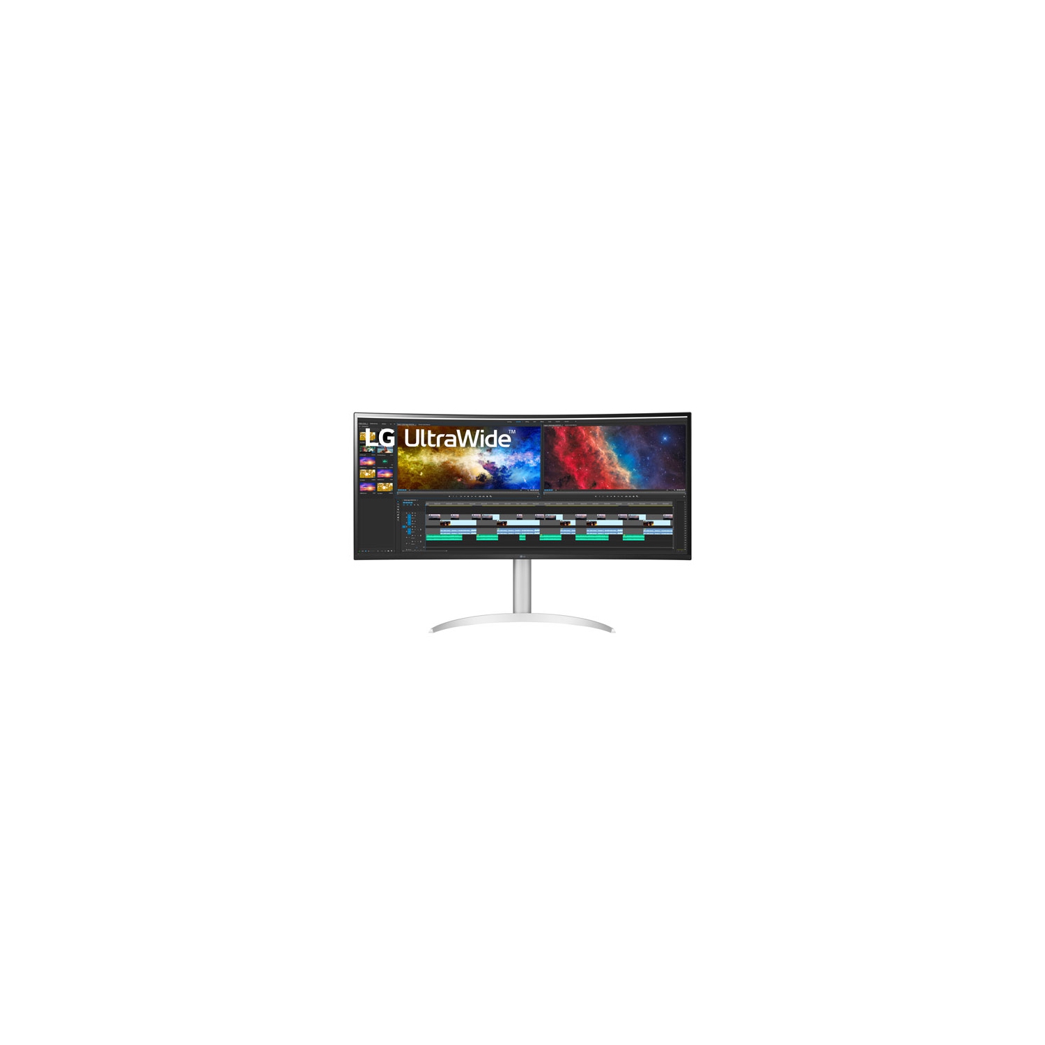 Refurbished (Excellent) - LG UltraWide 38" 1440p WQHD 75Hz 5ms GTG Curved IPS LED FreeSync Monitor (38WP85C-W) - White