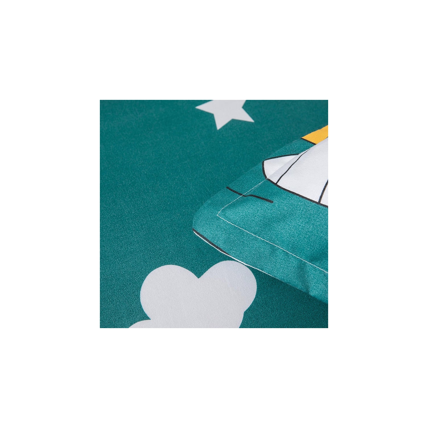 4 Pc Kids Designer Green / Yellow Bedding Set 1 Housse de couette QUEEN Bedding Set avec 1 drap de lit avec 2 housses de taie d’oreiller [LIVRAISON