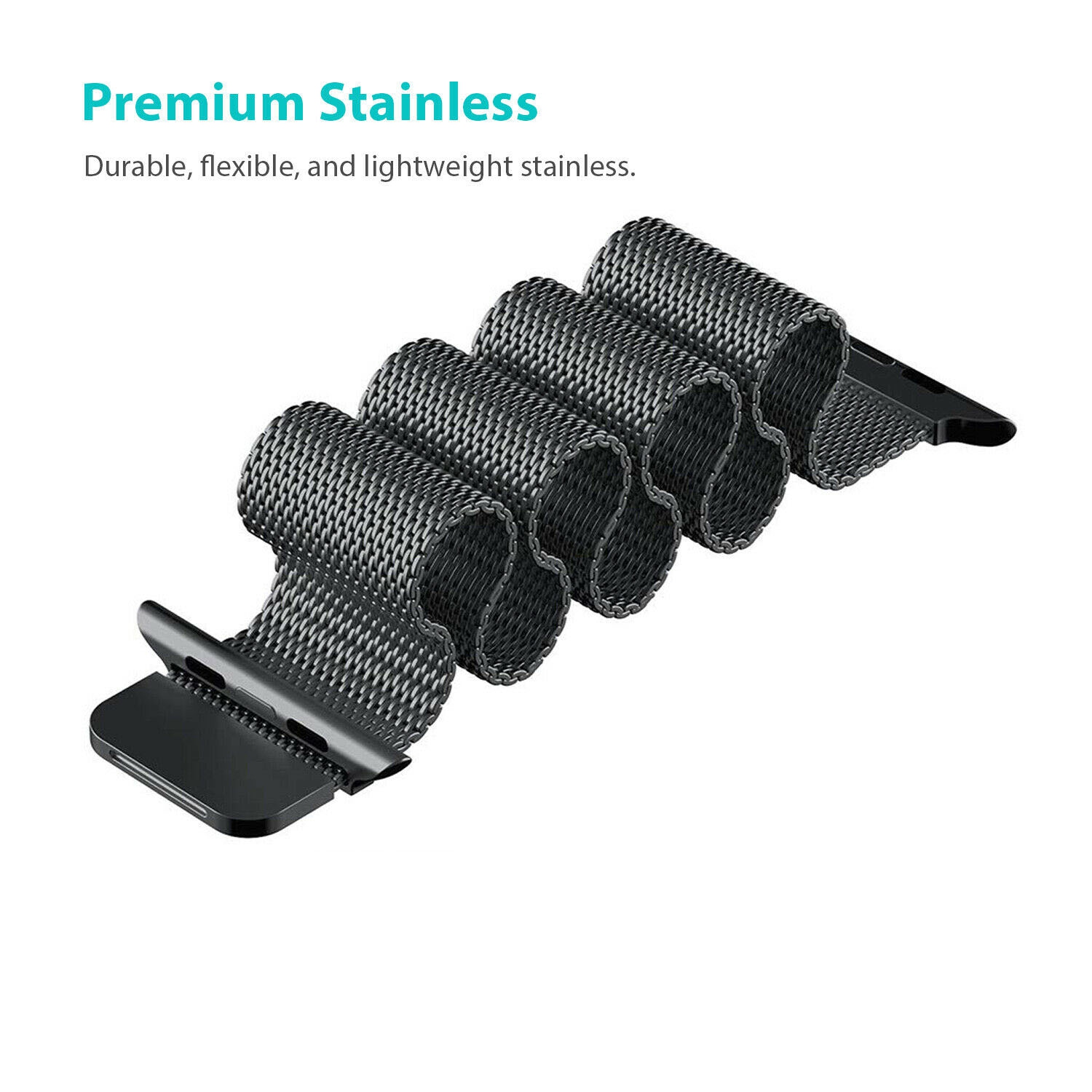 Modern Milanese Magnetic Closure iWatch Band Bracelet Strap Loop for Apple Watch Sport Edition Series 1/2/3/4/5/6/7/8 42mm,44mm,45mm