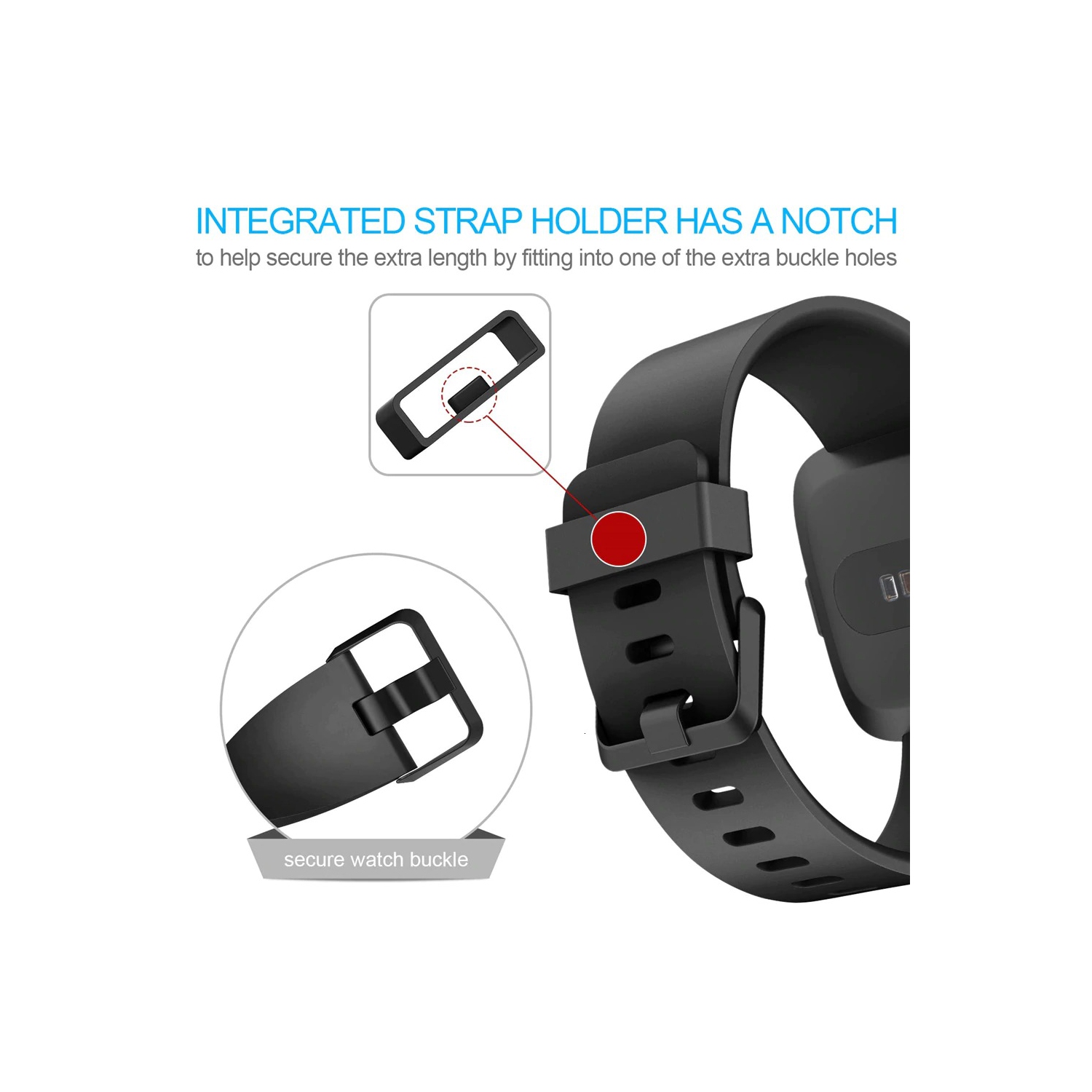 Fitbit Versa, Versa Lite, Versa 2, Versa SE, Vancle Classic Accessory Bands Replacement Sports Watch Wristband Strap