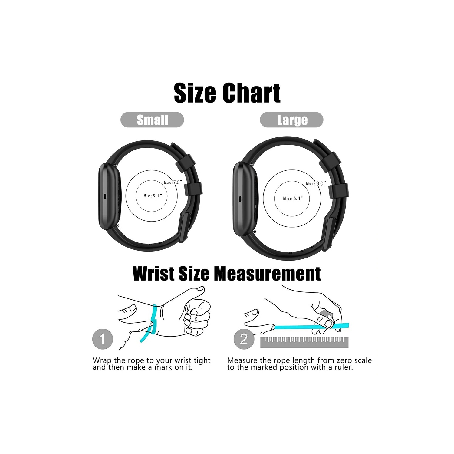 Fitbit Versa, Versa Lite, Versa 2, Versa SE, Vancle Classic Accessory Bands Replacement Sports Watch Wristband Strap