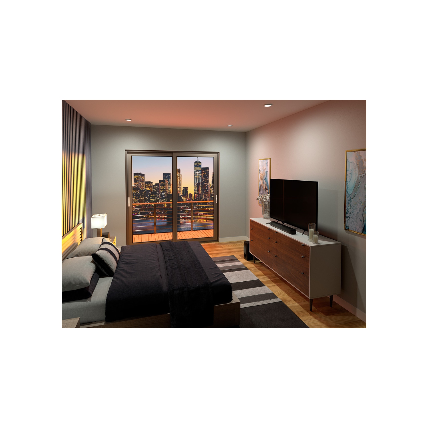 Yamaha - SR-C30ABL 2.1-Channel Indoor Compact Bluetooth Sound Bar with Wireless Subwoofer - Black