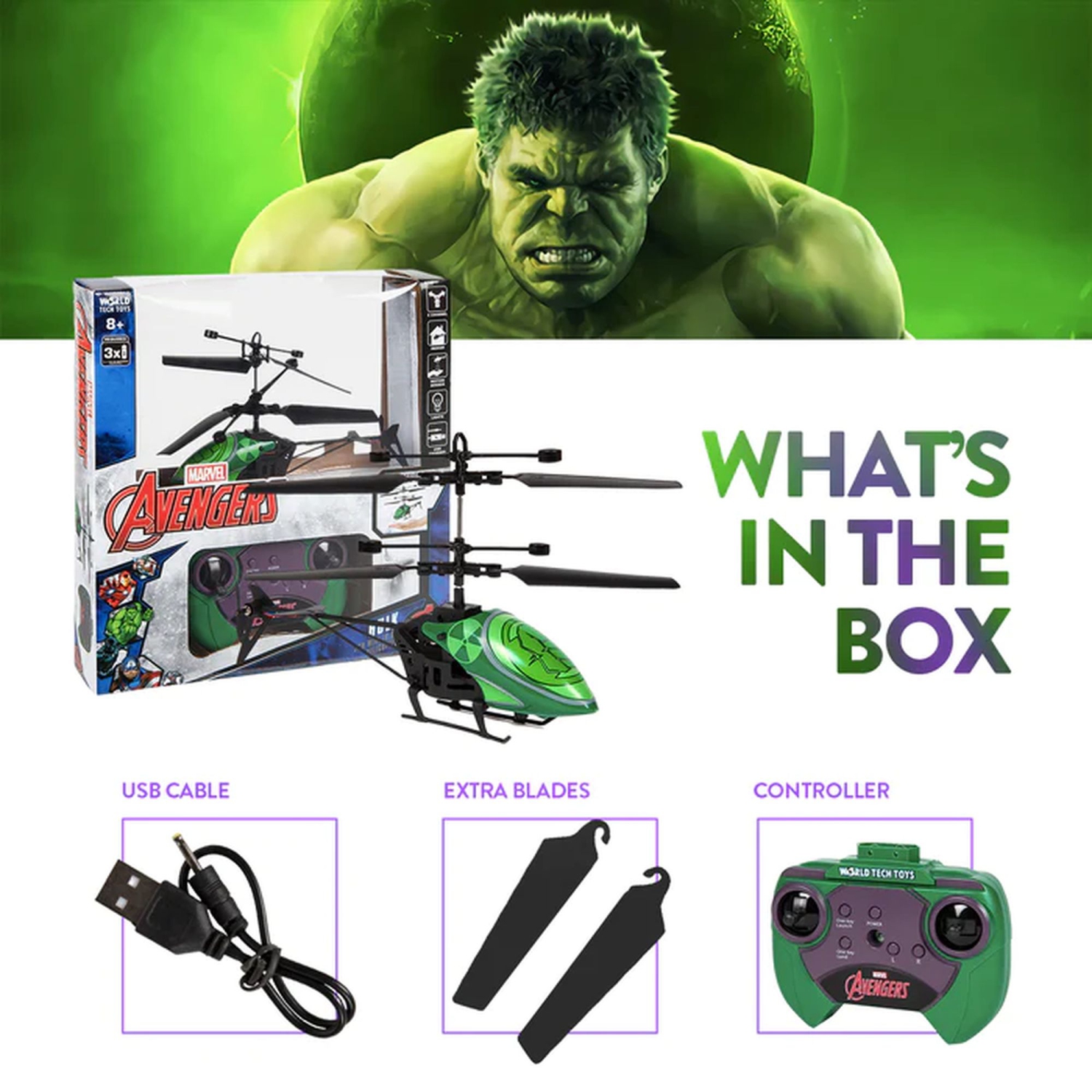 Marvel Hulk 2CH IR Helicopter