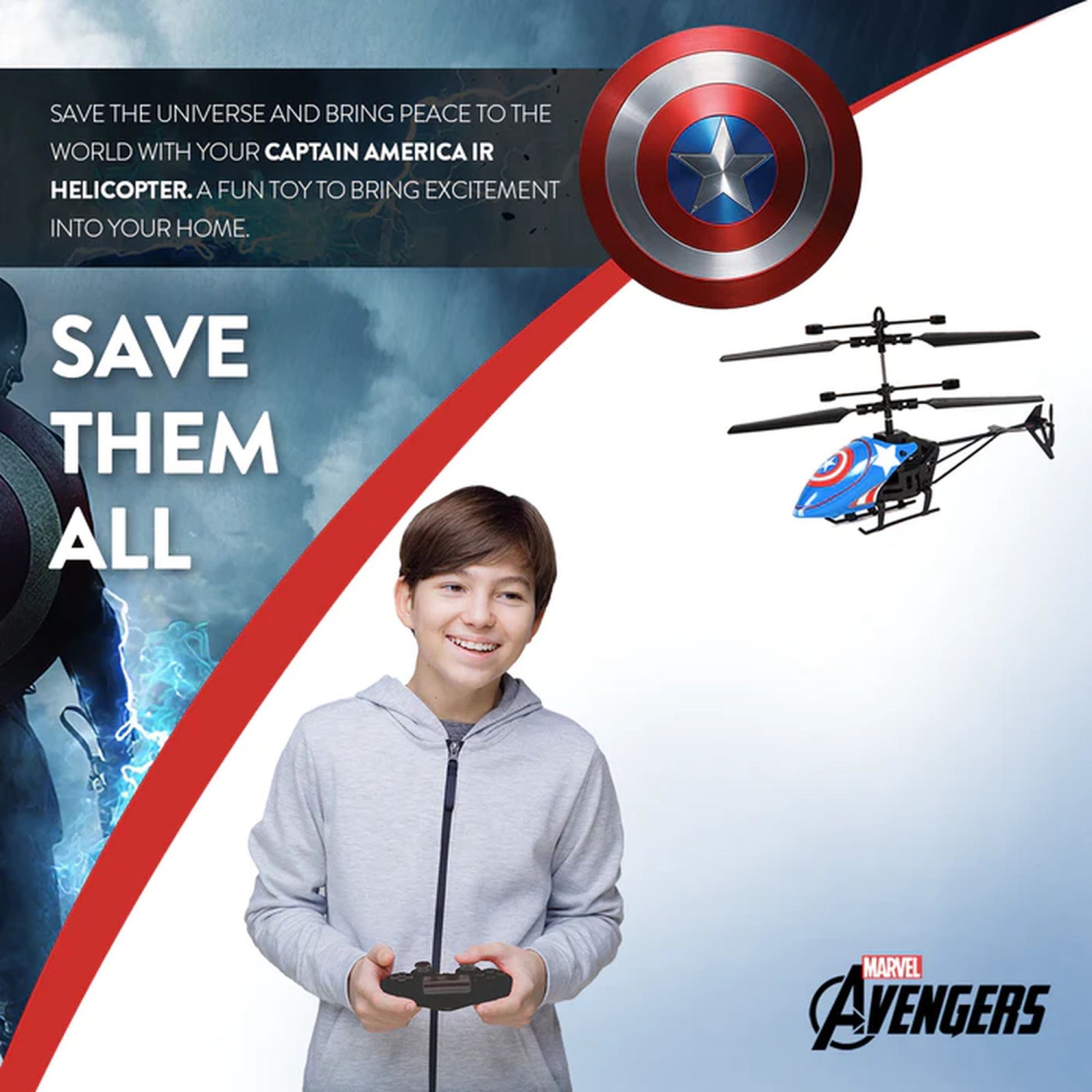 Marvel Captain America 2CH IR Helicopter