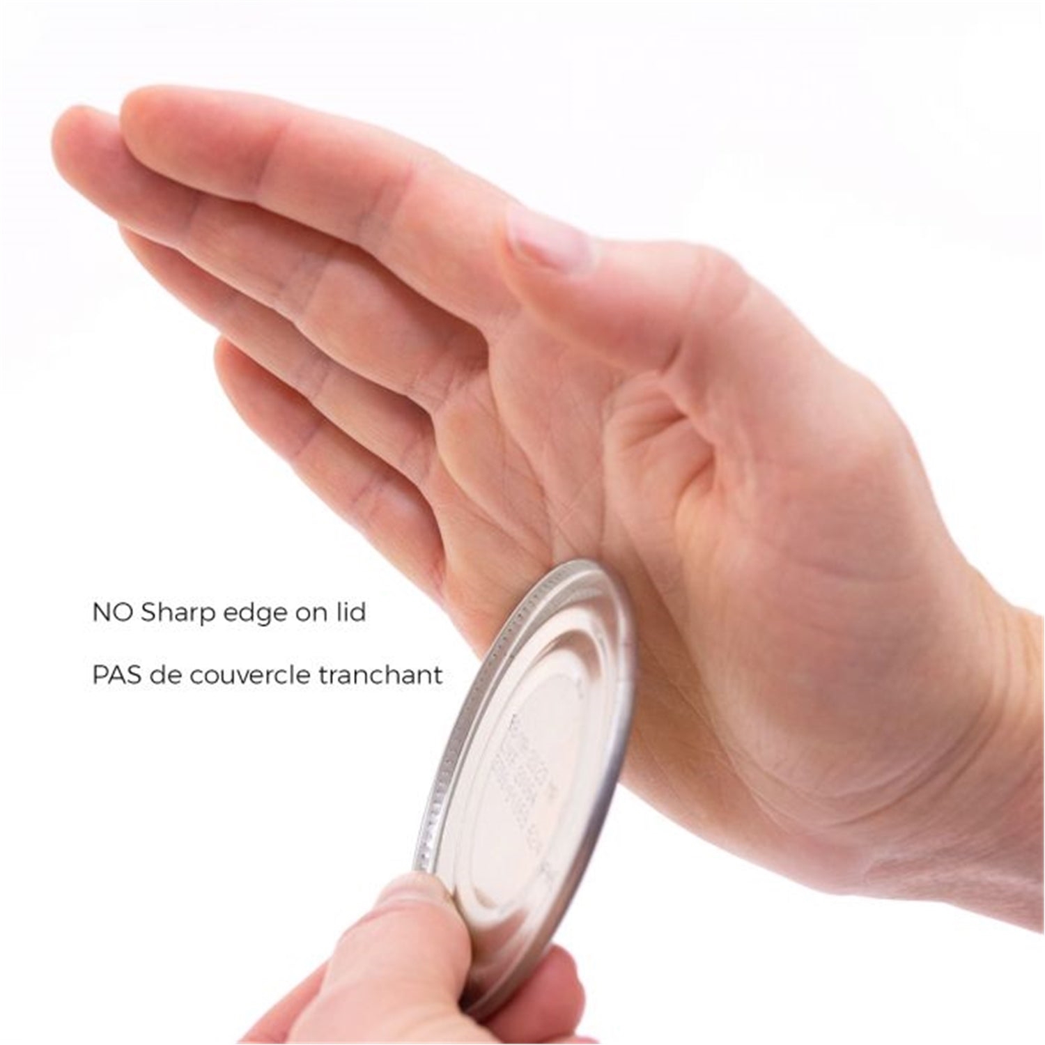 Starfrit - Ouvre-Boîte Manuel Mightican, Aucun Rebord Tranchant, Poigné Antidérapante, Bleu