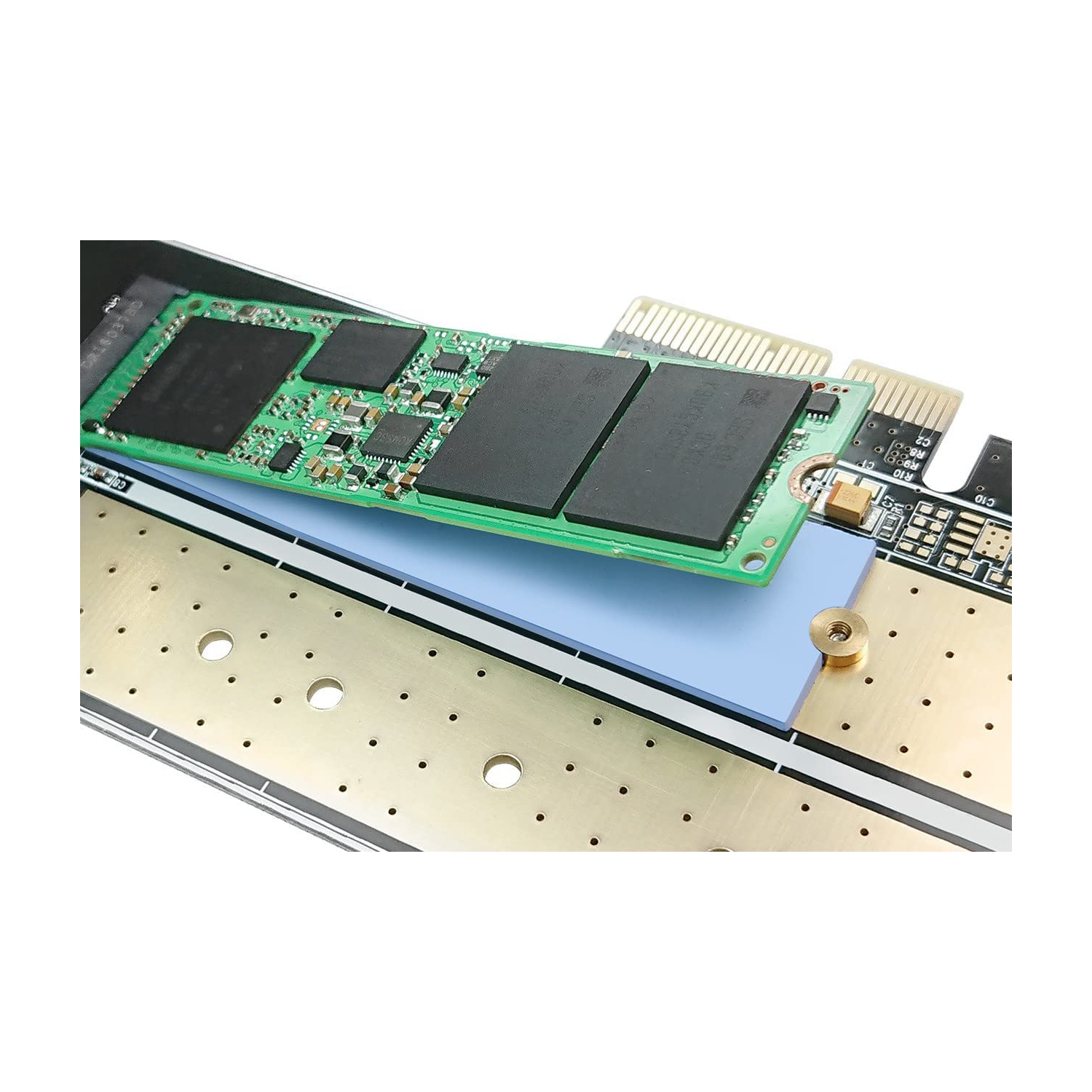 Portable King de haute qualité Nvme, M.2 Thermal Pad, épaisseur 3, 0,5 mm, 1 mm. 1,5 mm, disque SSD M.2 2280 NVMe dissipateurs thermiques en solde