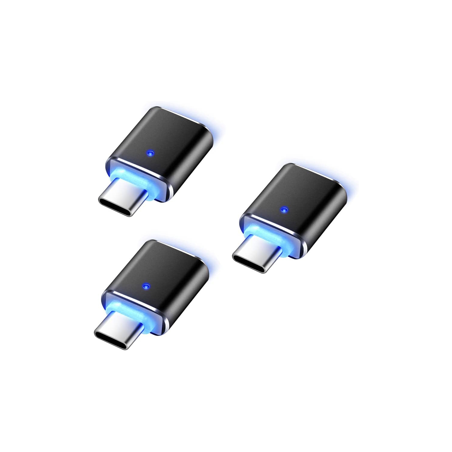 Adaptateur USB C vers USB, USB C mâle vers USB 3,0 femelle OTG Connecteur haute vitesse Compatible avec Google Pixel Chromebook Samsung Galaxy S10/S9