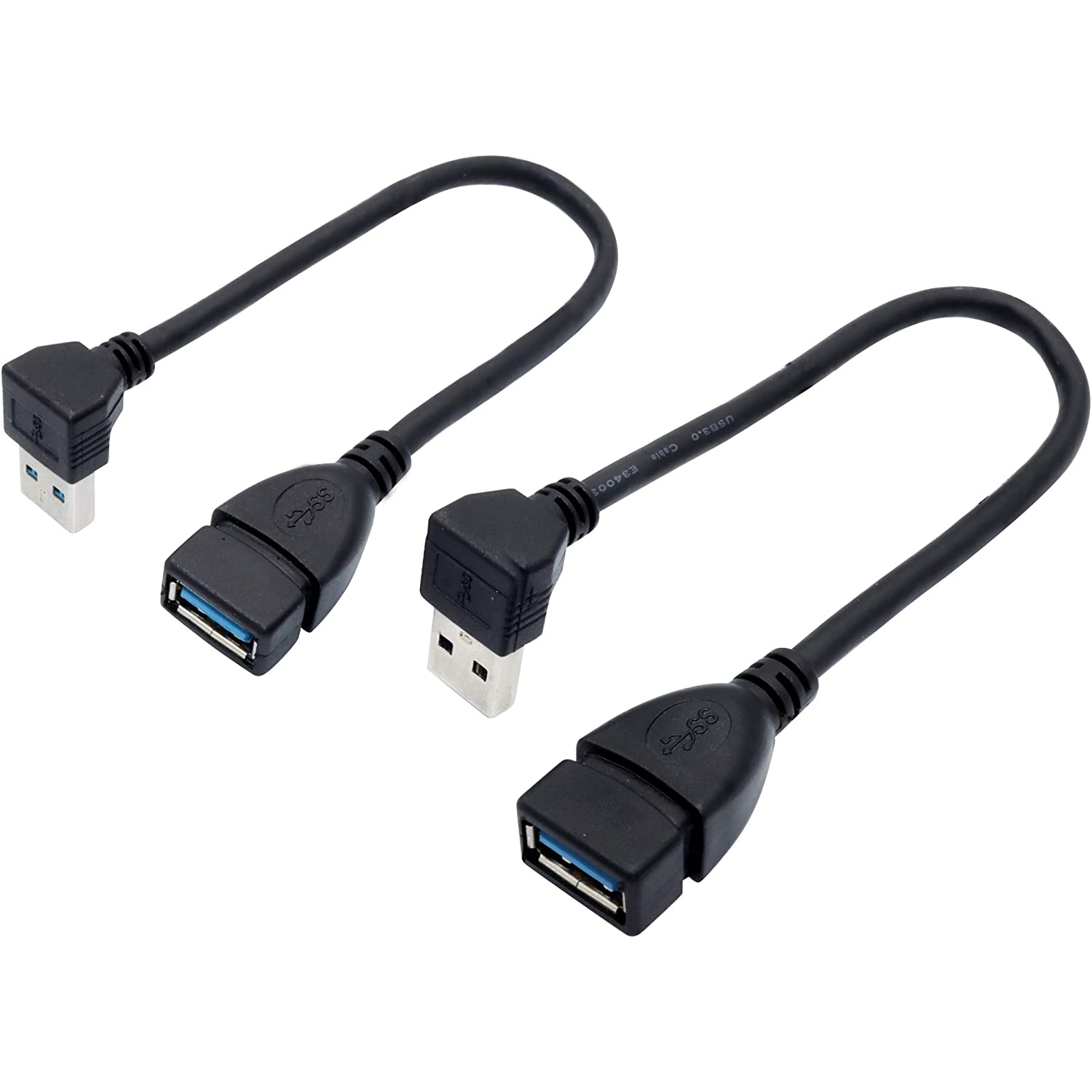 Male to Female Extension Cable - 2Pack USB 3.0 Male to Female Adapter 7.9inches