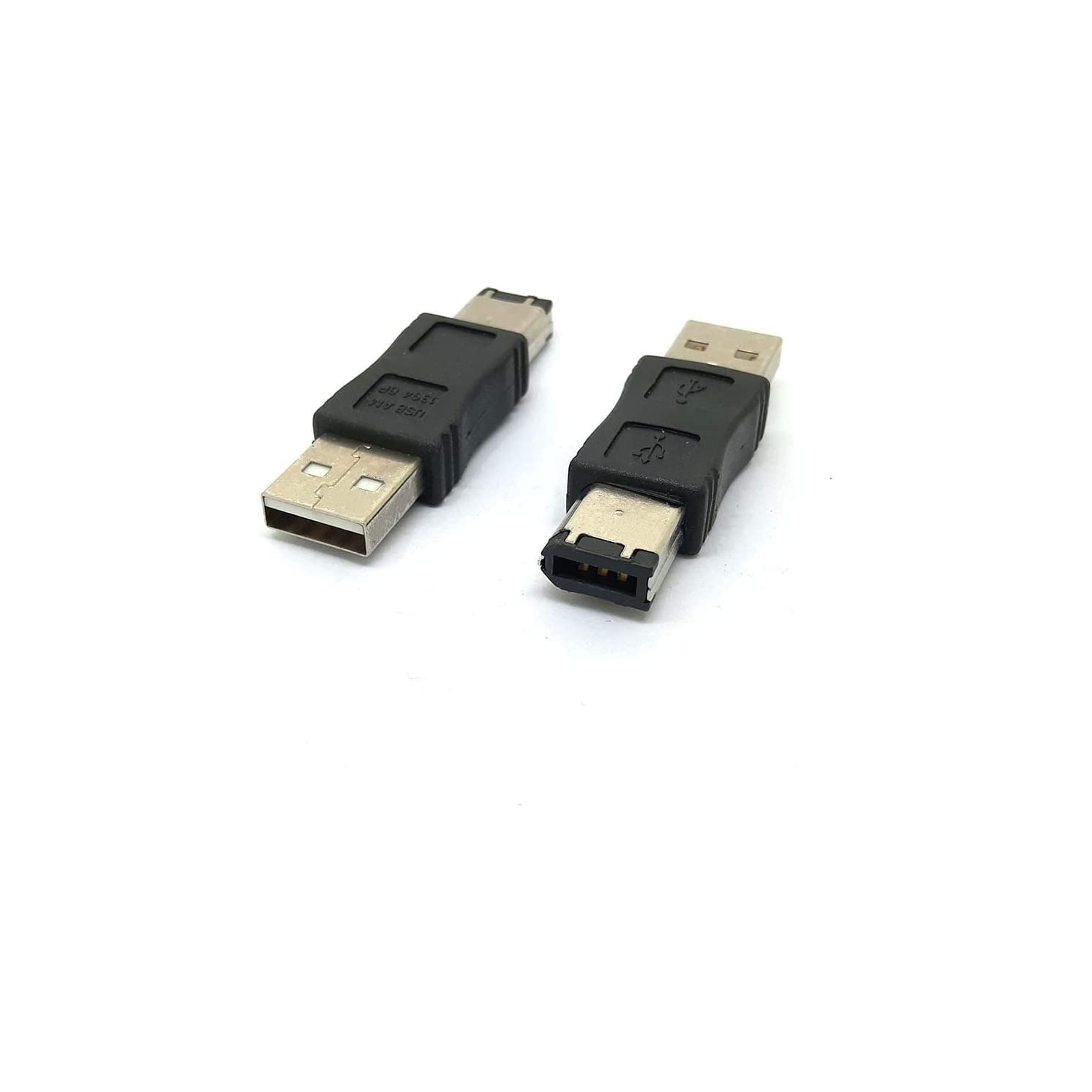 Adaptateur mâle à mâle FireWire IEEE 1394 6 broches vers USB A mâle Convertor Jack M/M.