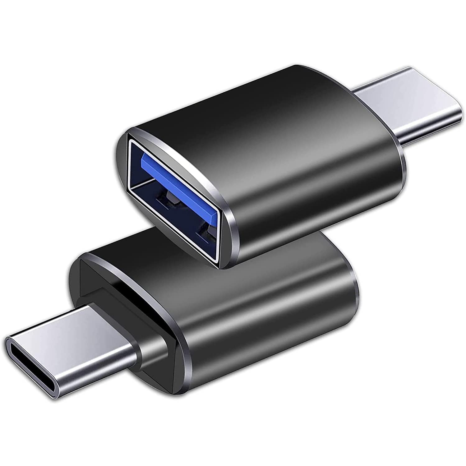 Paquet de 2 adaptateurs USB de type C à USB 3.0 femelle OTG pour MacBook Pro, MacBook Air 2020, iPad Pro 2020 et autres appareils de type C.