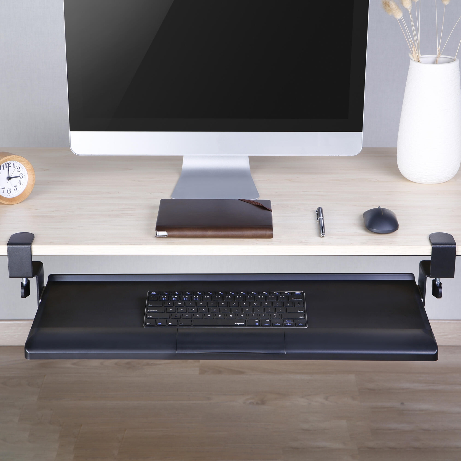 Plateau clavier xergonomique - support clavier - idéal pour les petits  bureaux 