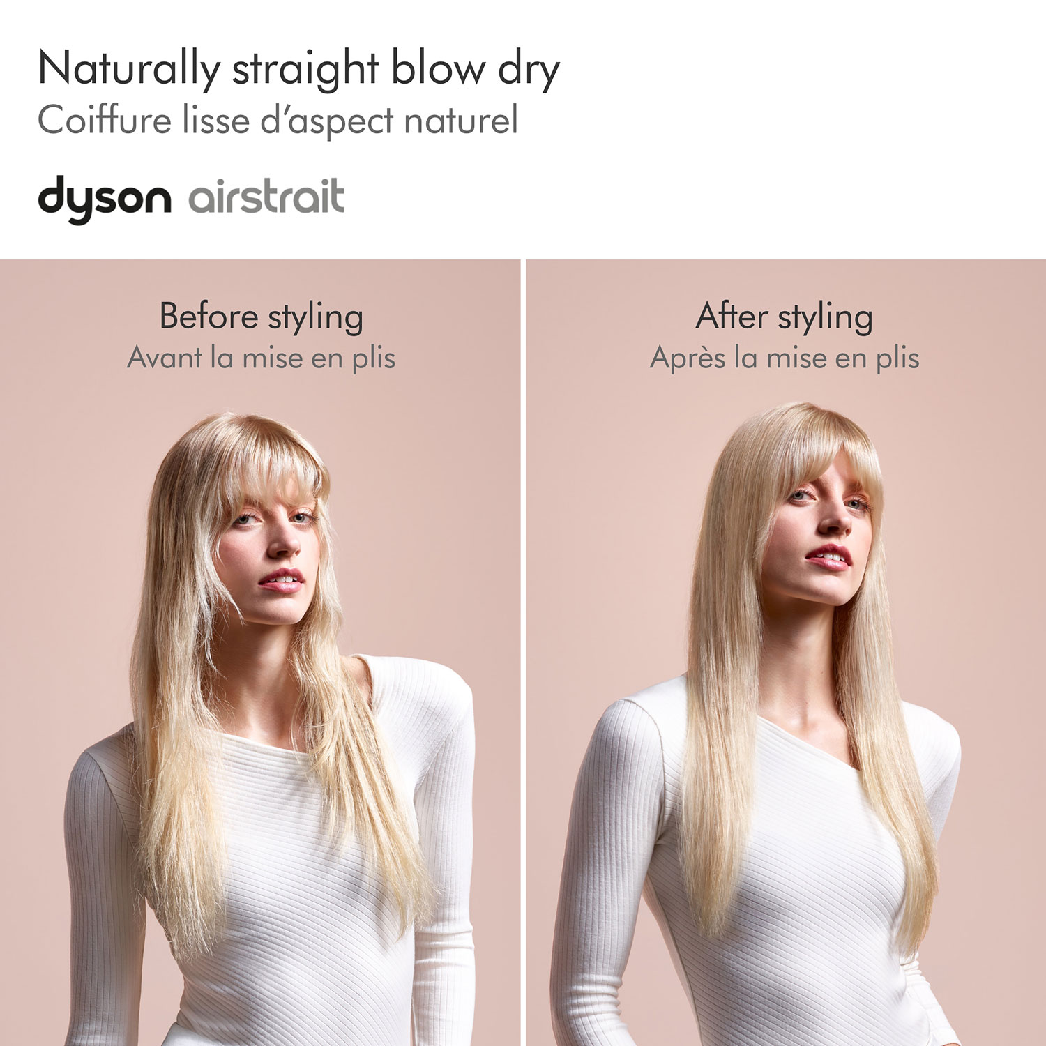 Dyson Airstrait Straightener - Bright Nickel/Rich Copper