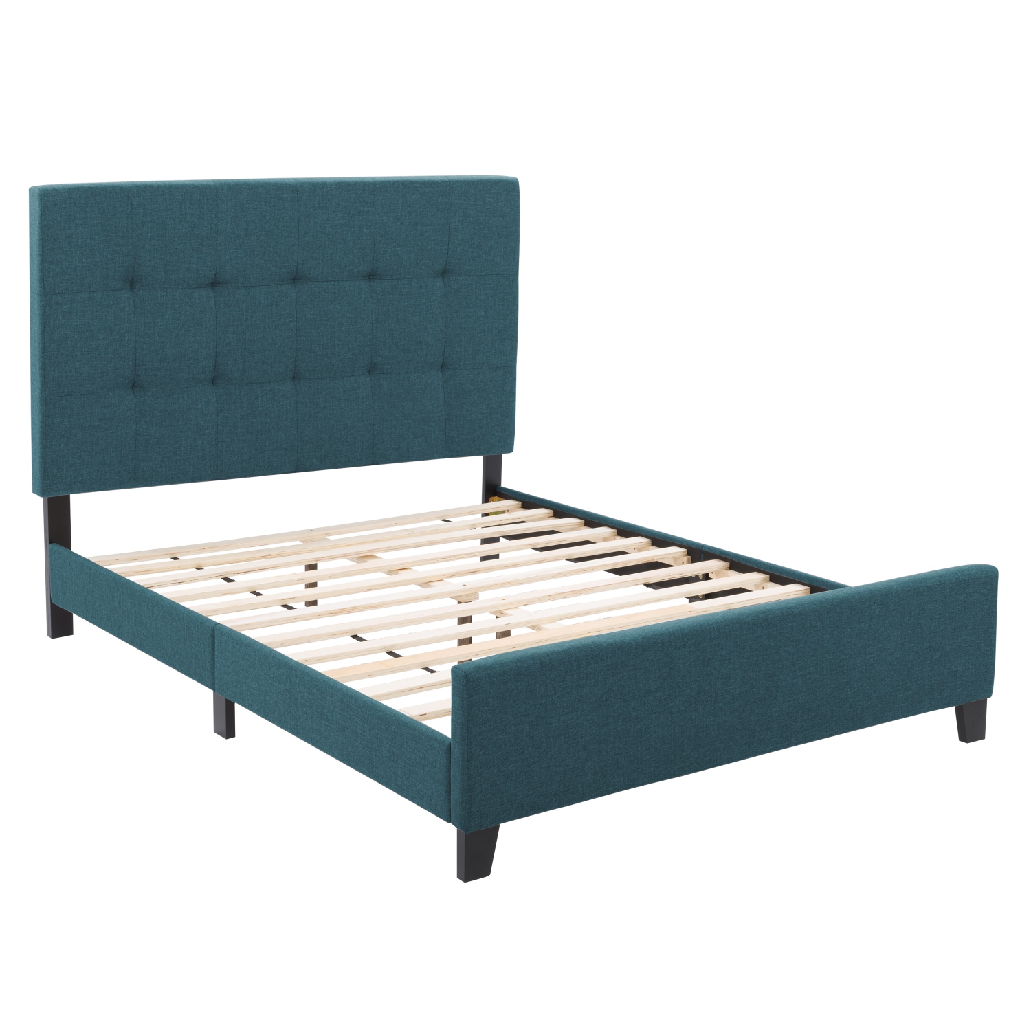 CorLiving Ellery Fabric Tufted Bed, Double