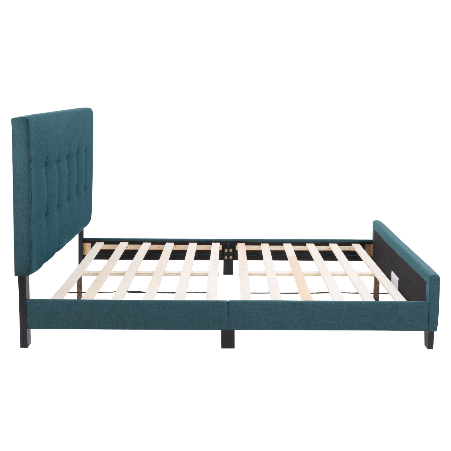 CorLiving Ellery Fabric Tufted Bed, Double