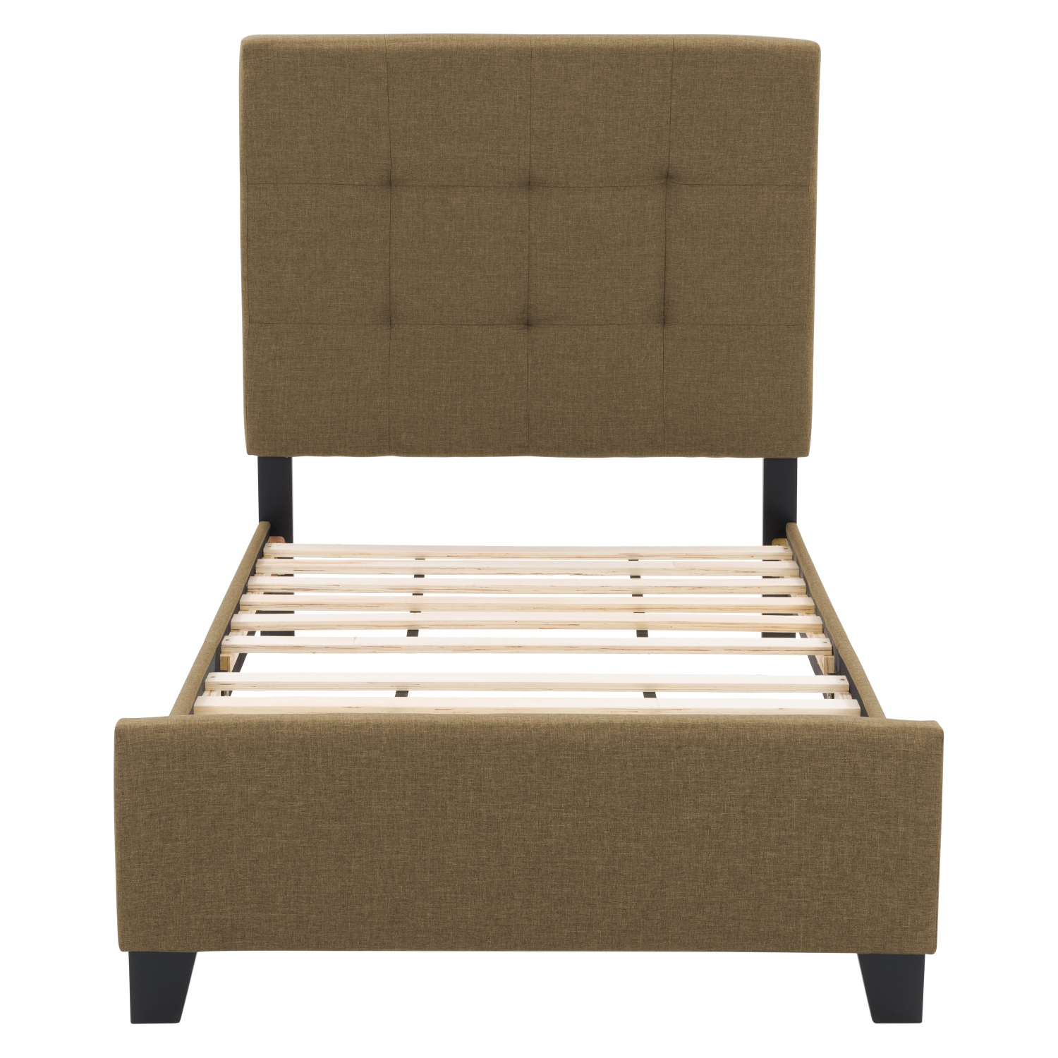 CorLiving Ellery Fabric Tufted Bed, Single