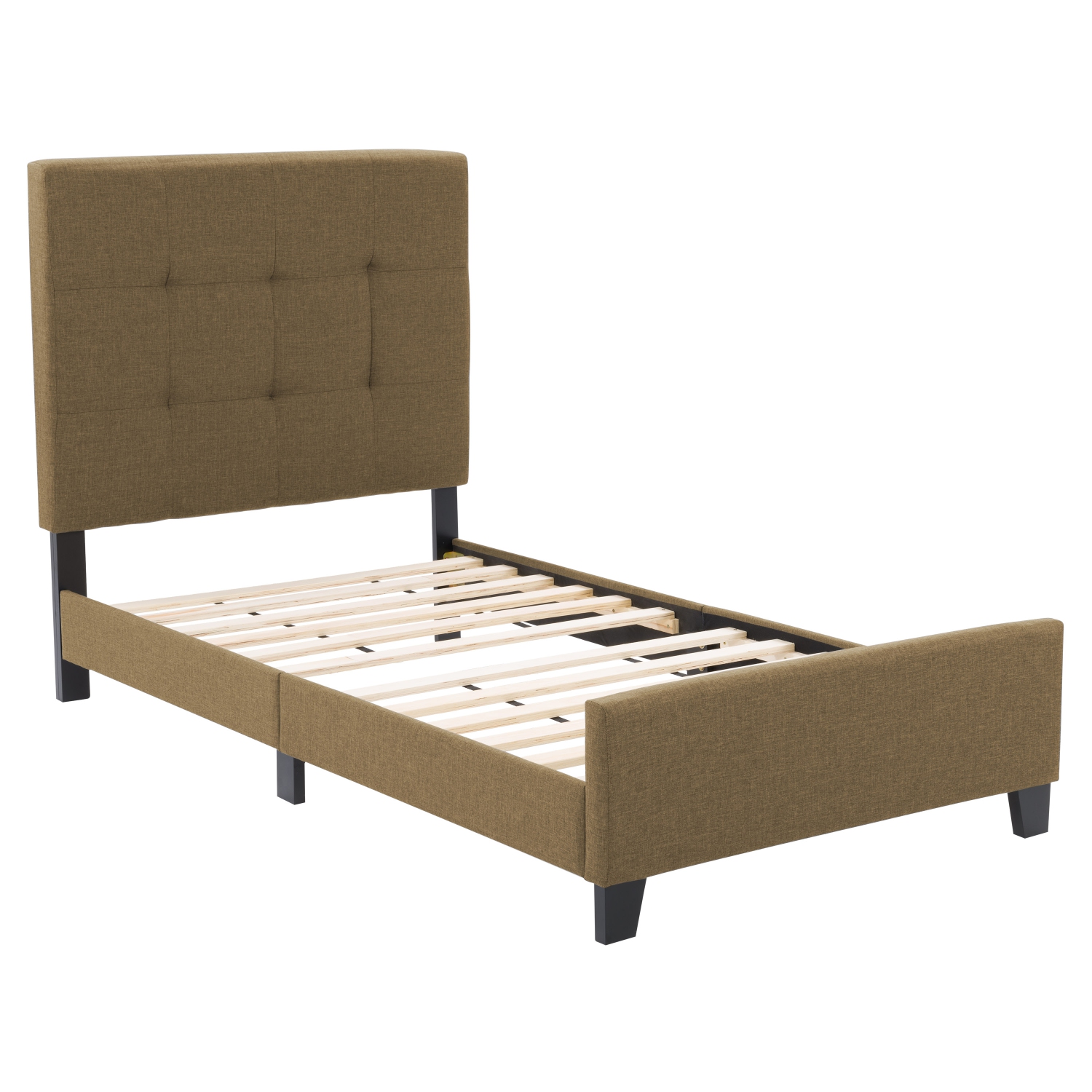 CorLiving Ellery Fabric Tufted Bed, Single