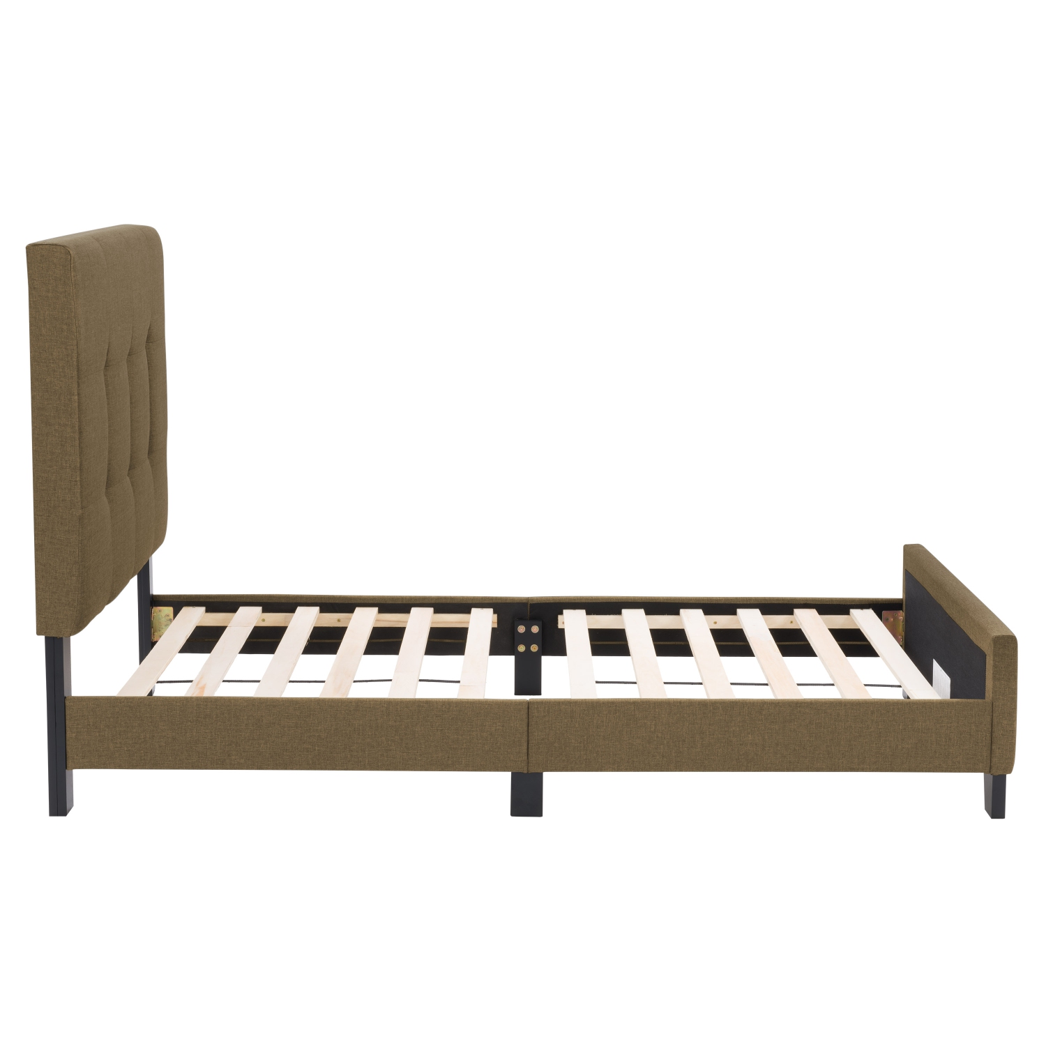 CorLiving Ellery Fabric Tufted Bed, Single