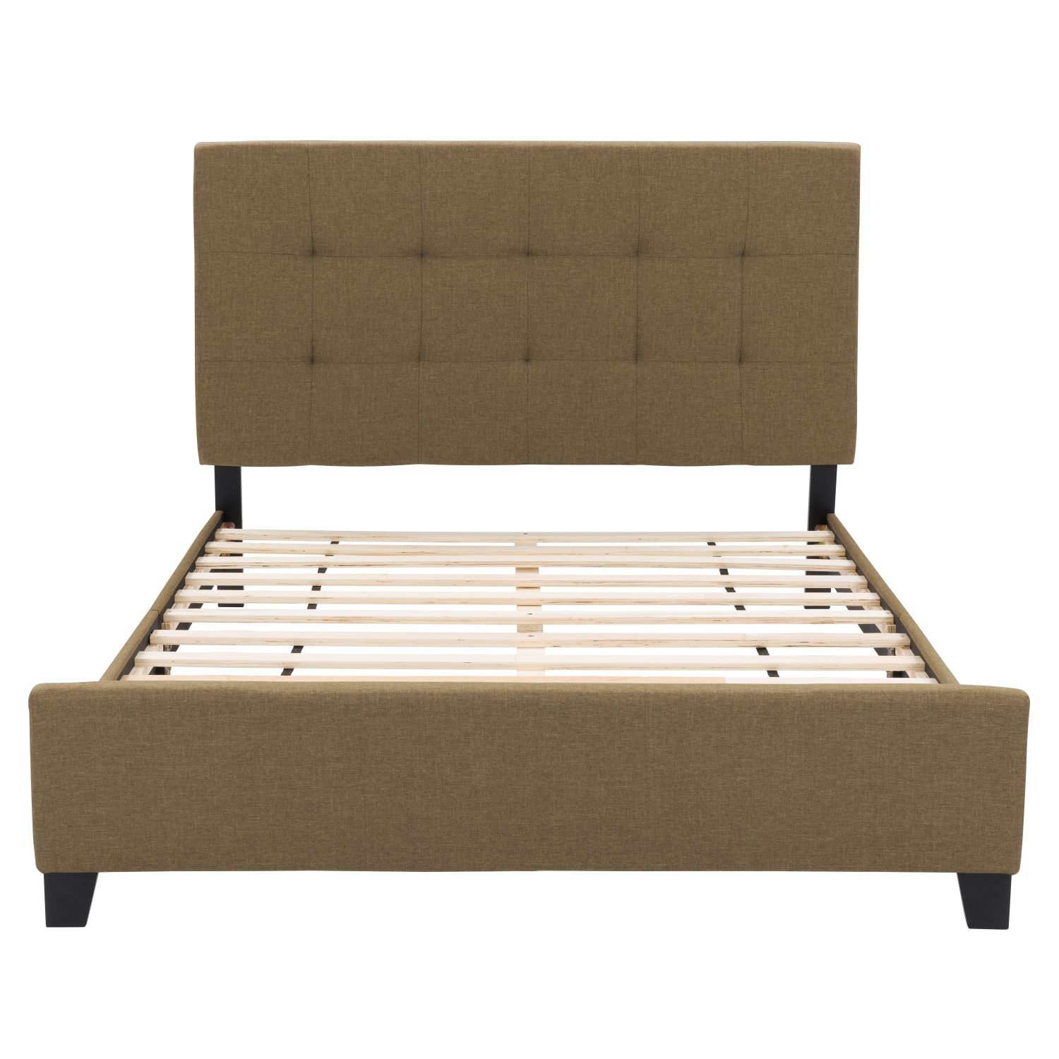CorLiving Ellery Fabric Tufted Bed, Queen