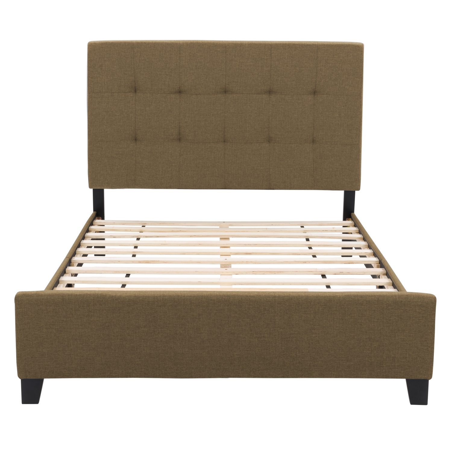 CorLiving Ellery Fabric Tufted Bed, Double