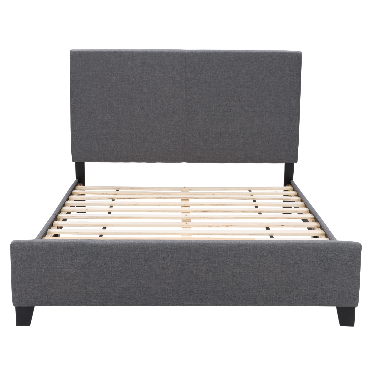 CorLiving Juniper Grey Fabric Upholstered Bed, Queen
