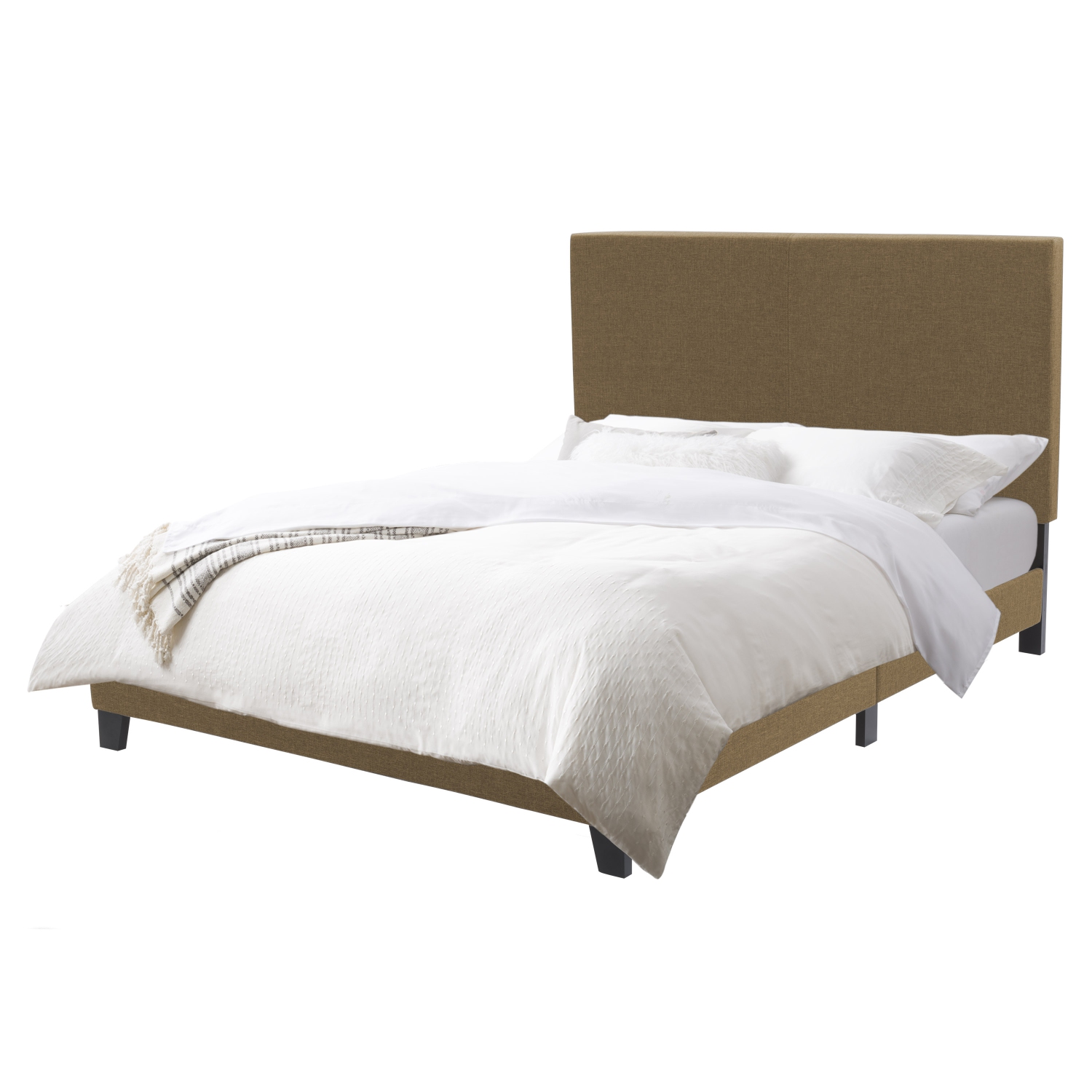 CorLiving Juniper Fabric Upholstered Bed, Queen