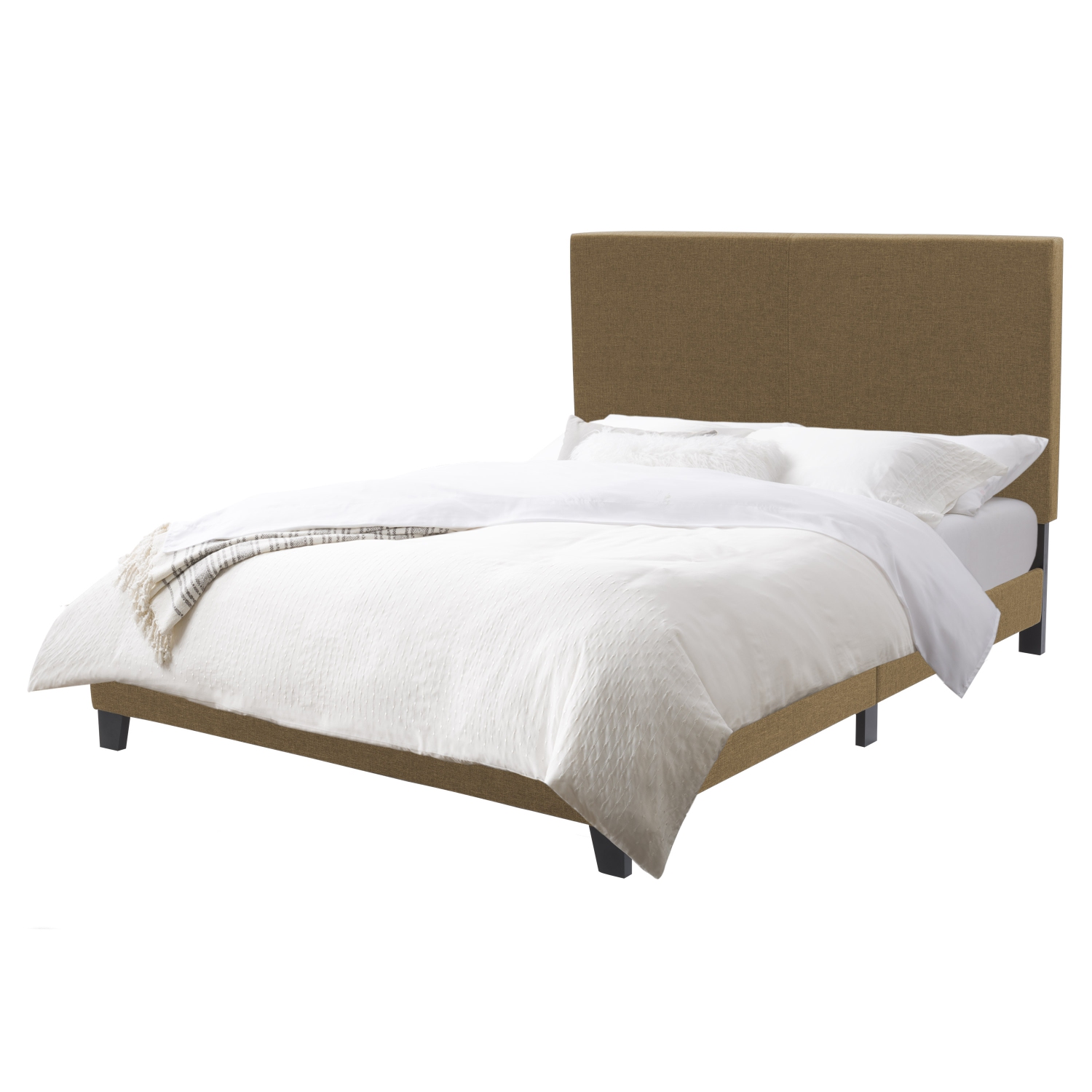 CorLiving Juniper Fabric Upholstered Bed, Double