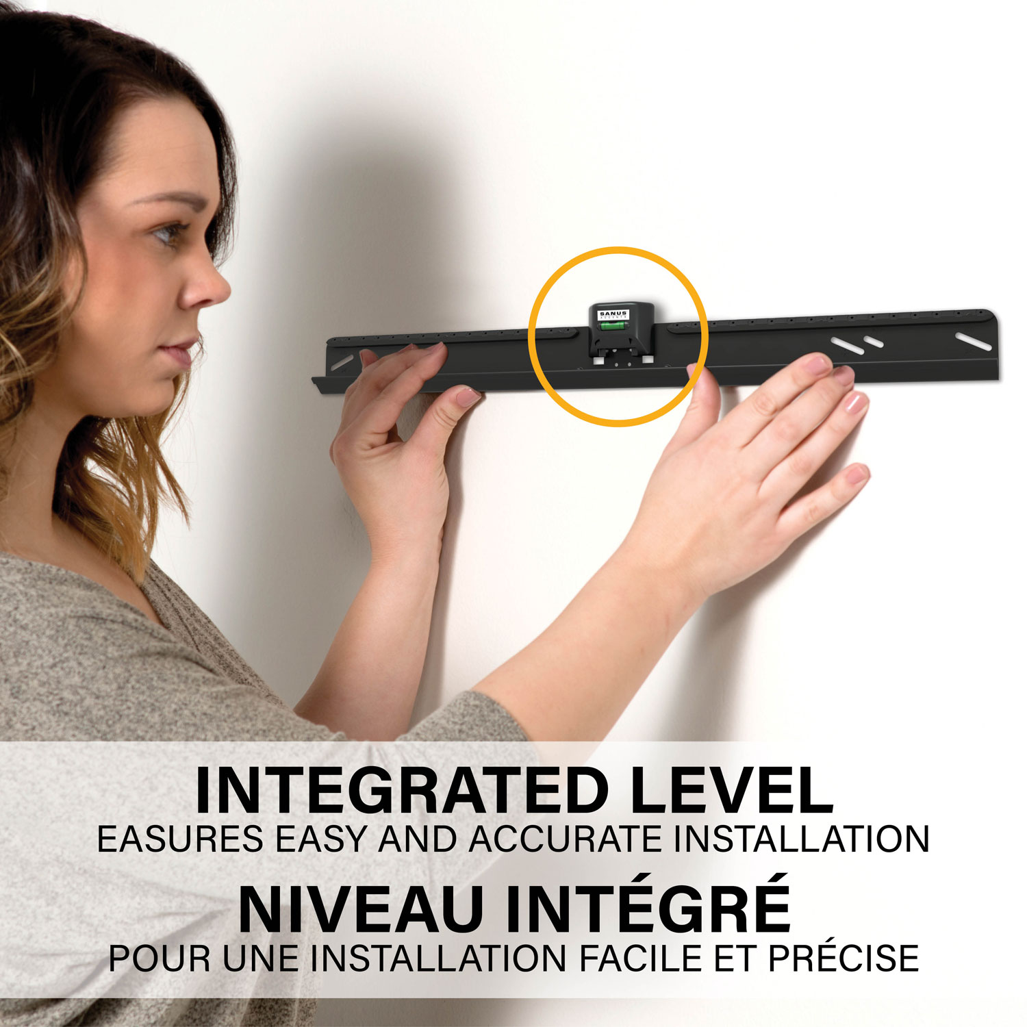 Support mural fixe Accents de SANUS pour téléviseur de 42 à 85 po