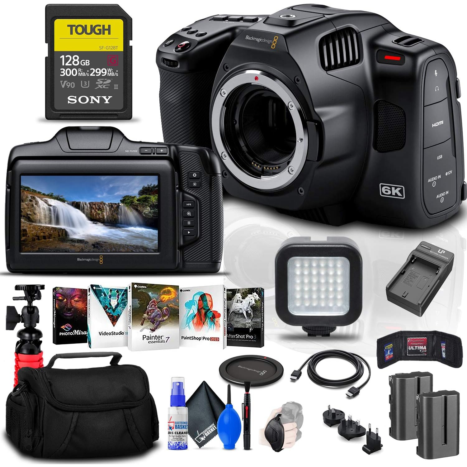 Blackmagic Design Pocket Cinema Camera 6K Pro - Pro Bundle