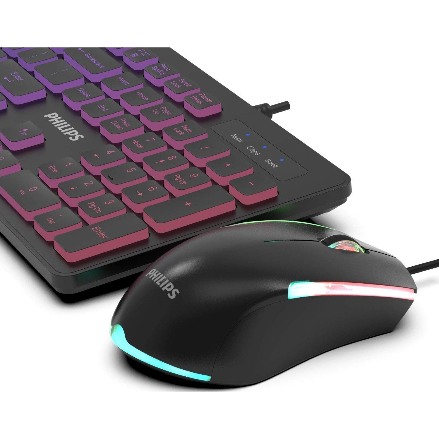 Philips Momentum Wired RGB Backlit Gaming Keyboard & Mouse Combo