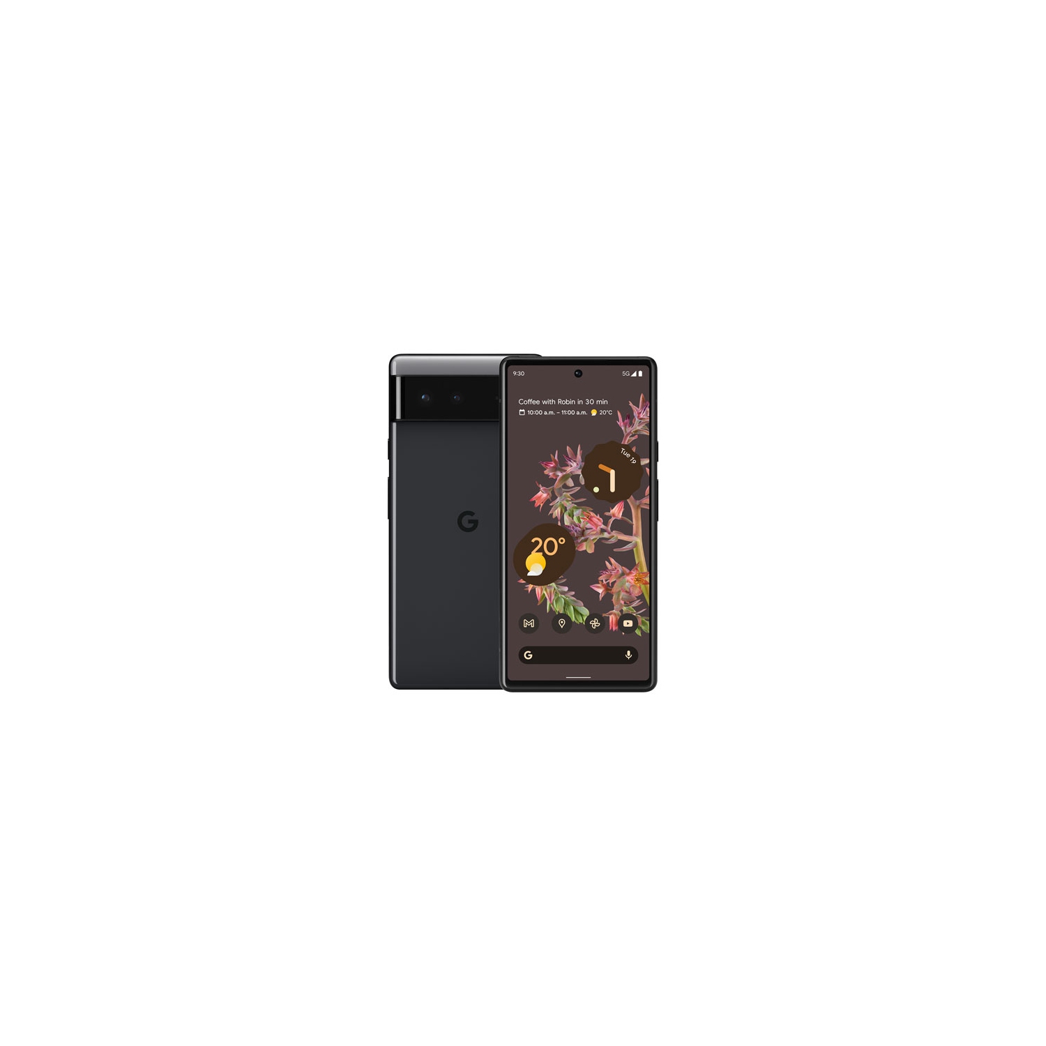 Refurbished (Excellent) - Google Pixel 6 256GB - Stormy Black - Unlocked