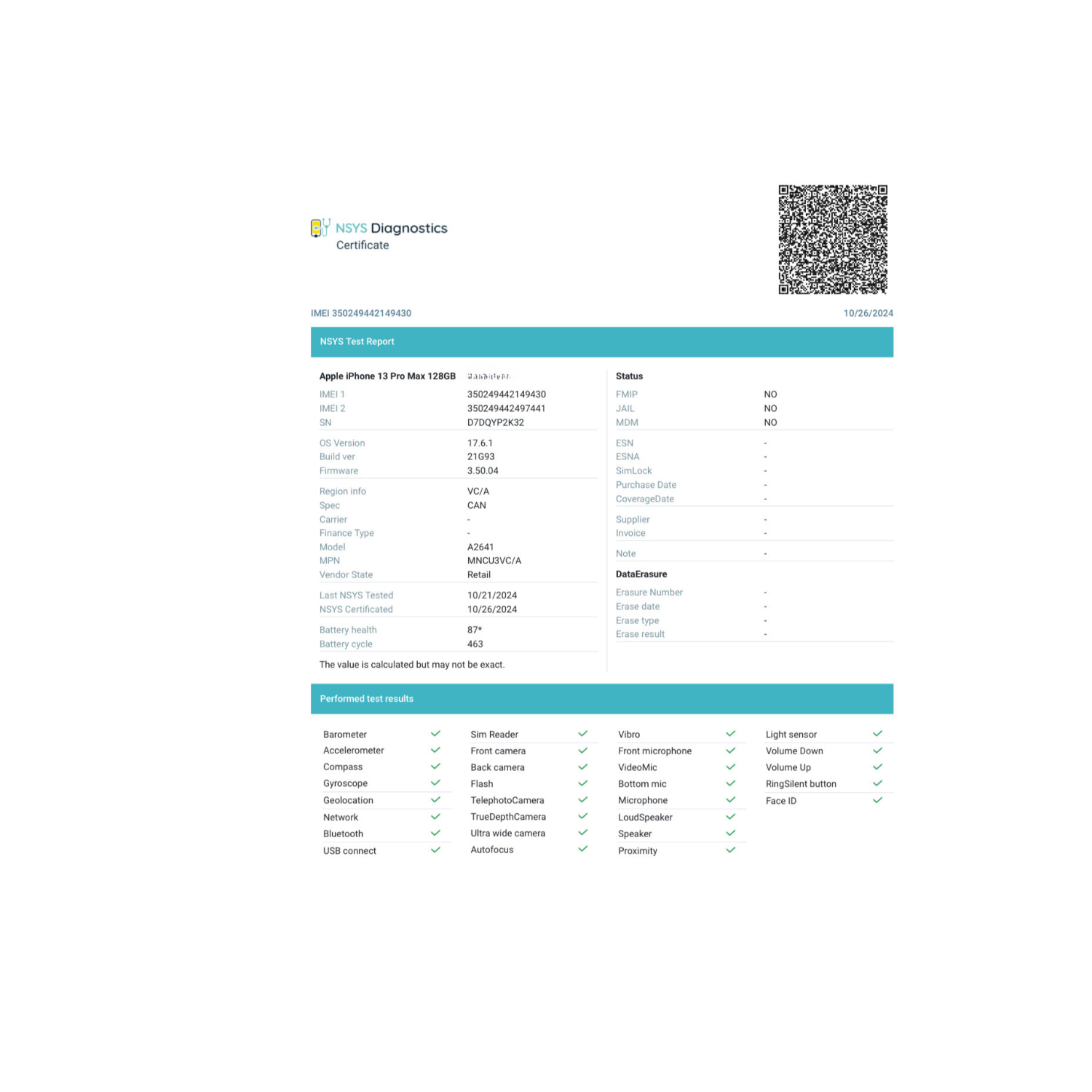 Refurbished - Apple iPhone 13 Pro Max 128GB - Alpine Green - Unlocked