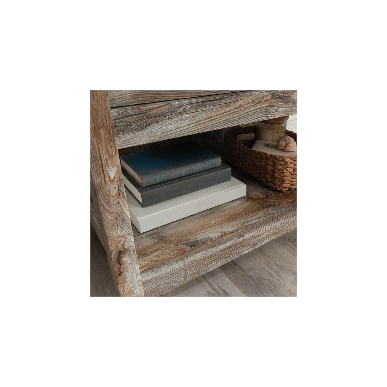 Sauder Granite Trace Engineered Wood Lateral File in Rustic Cedar/Brown