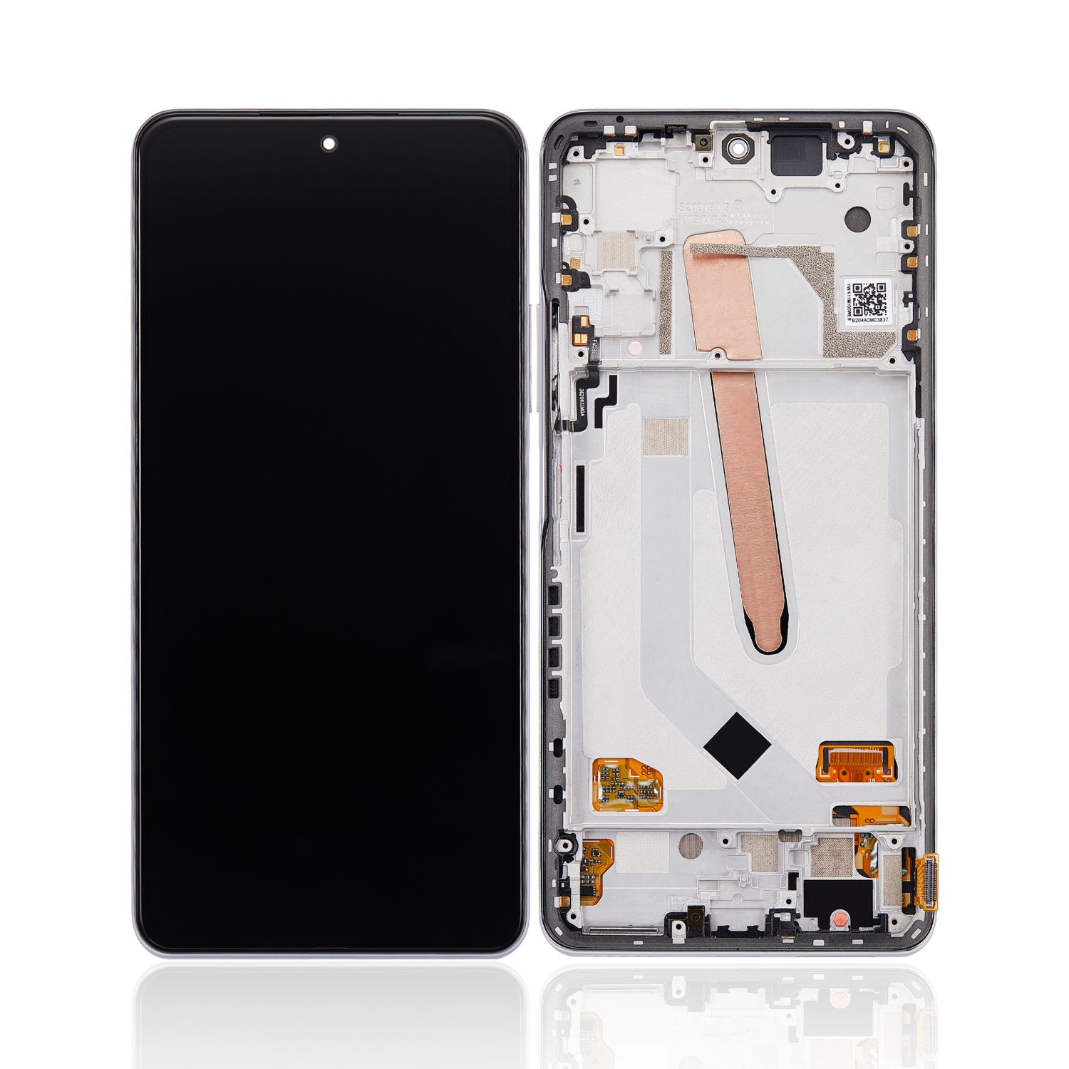 Replacement OLED Assembly With Frame Compatible With Xiaomi Poco F3 / Redmi K40 (Refurbished) (Arctic White)