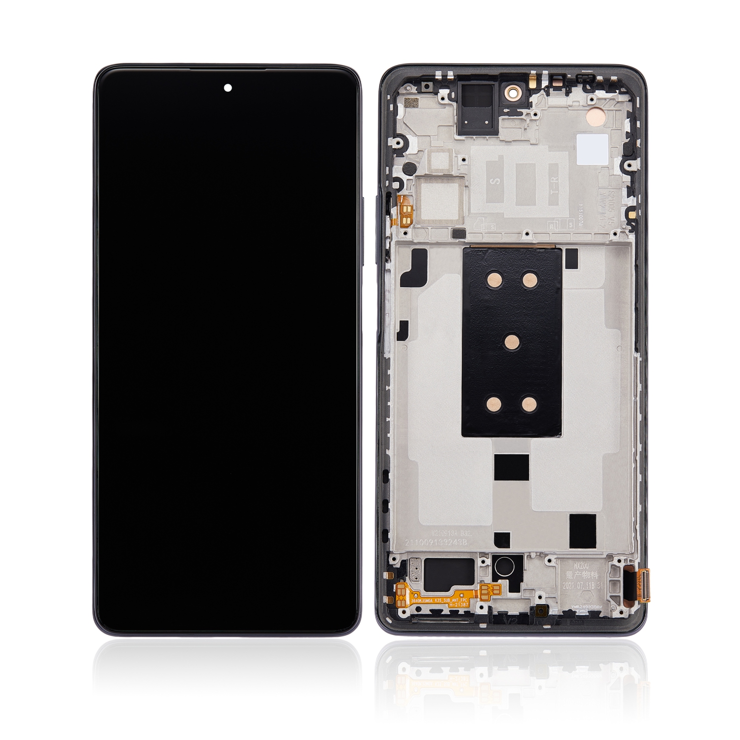 Refurbished (Excellent) - Replacement OLED Assembly With Frame Compatible With Xiaomi 11T / 11T Pro (Meteorite Gray)