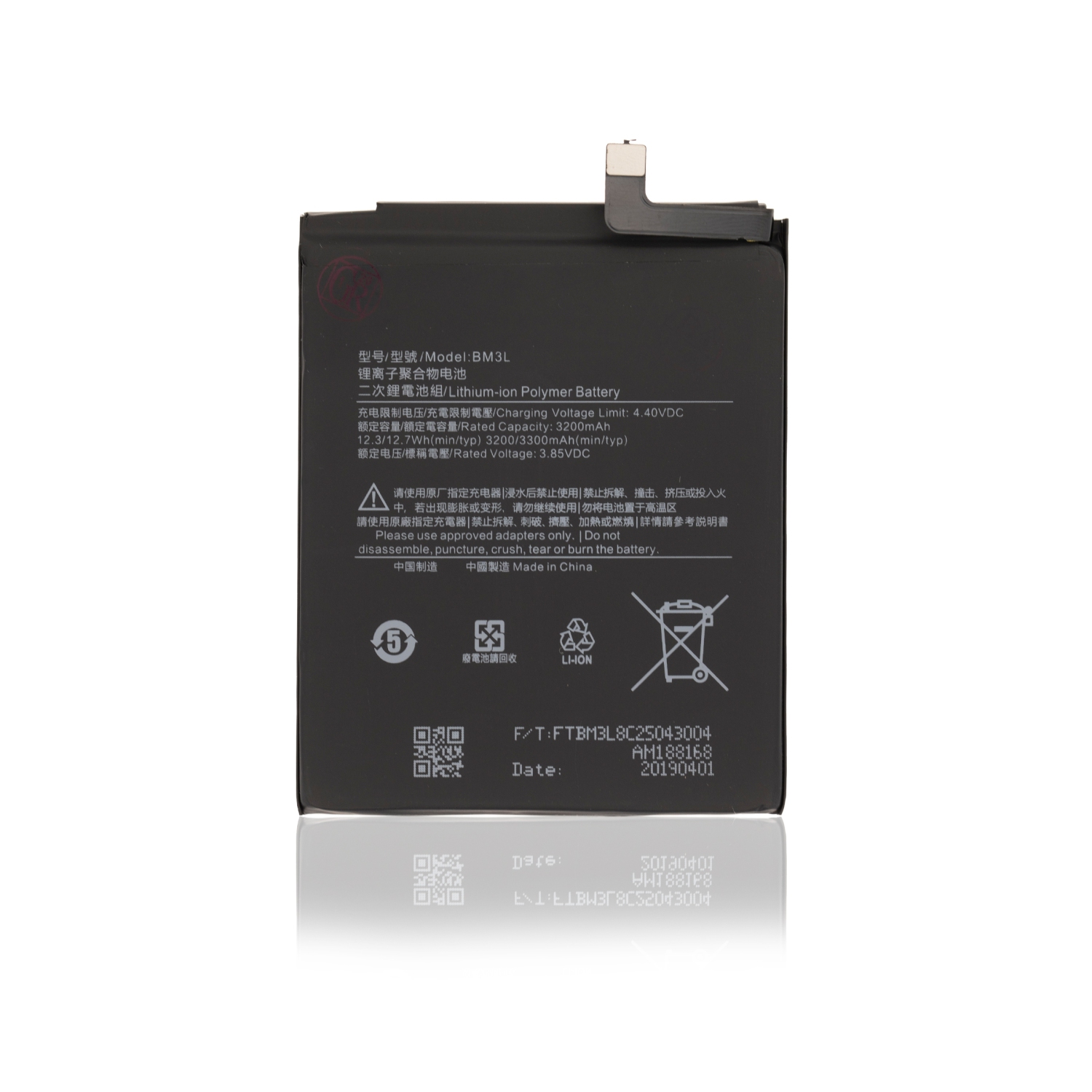 Replacement Replacement Battery Compatible With Xiaomi Mi 9