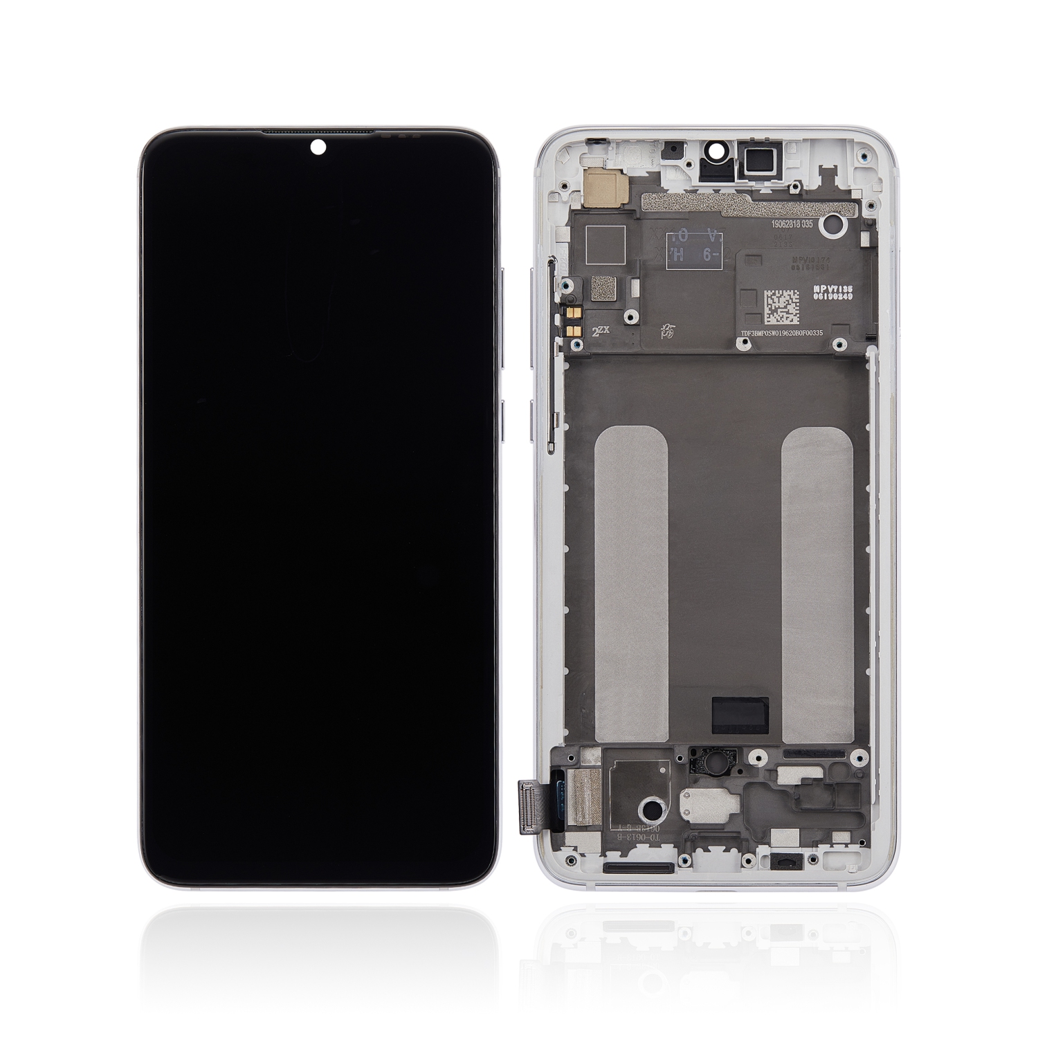 Replacement LCD Assembly With Frame Compatible With Xiaomi Mi 9 Lite / CC9 (Aftermarket: Incell) (Pearl White)