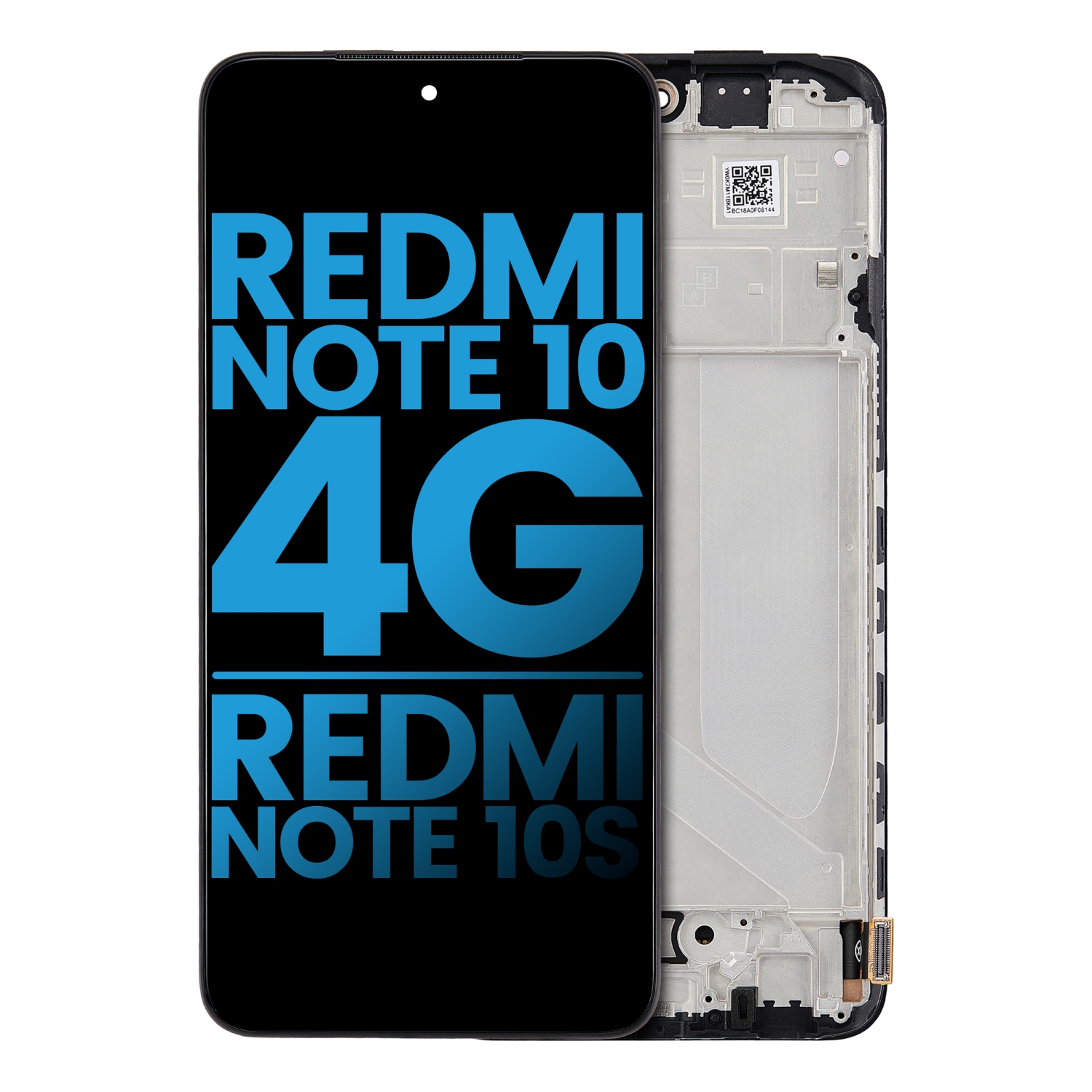 Replacement LCD Assembly With Frame Compatible With Xiaomi Redmi Note 10 4G / Redmi Note 10S (All Colors)