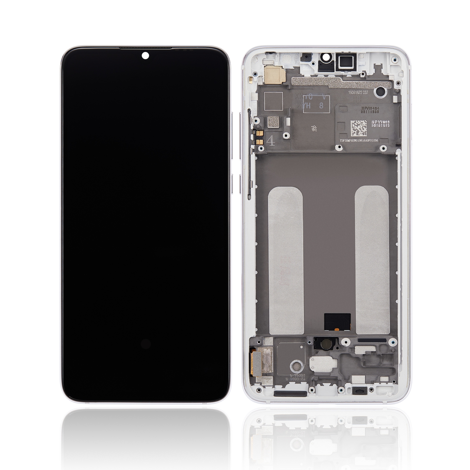 Replacement OLED Assembly With Frame Compatible With Xiaomi Mi 9 Lite / CC9 (Aftermarket Plus) (Pearl White)
